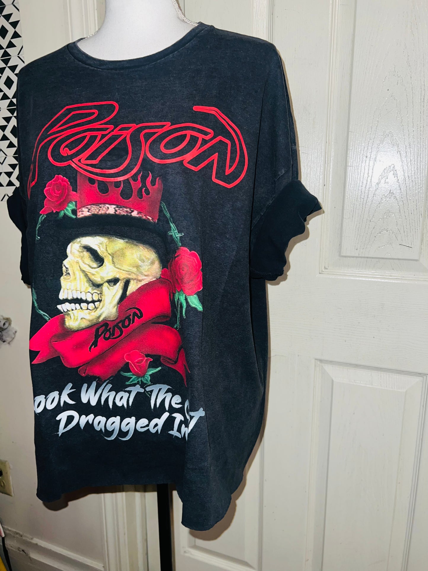 Poison Double Sided Oversized Distressed Tee