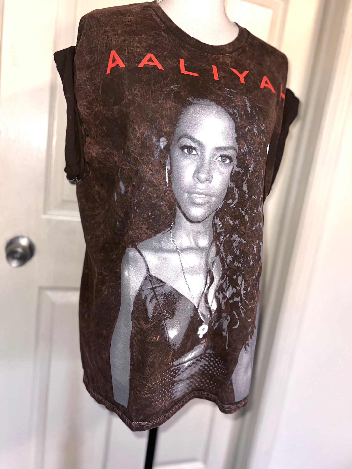 Aaliyah Oversized Distressed Tee