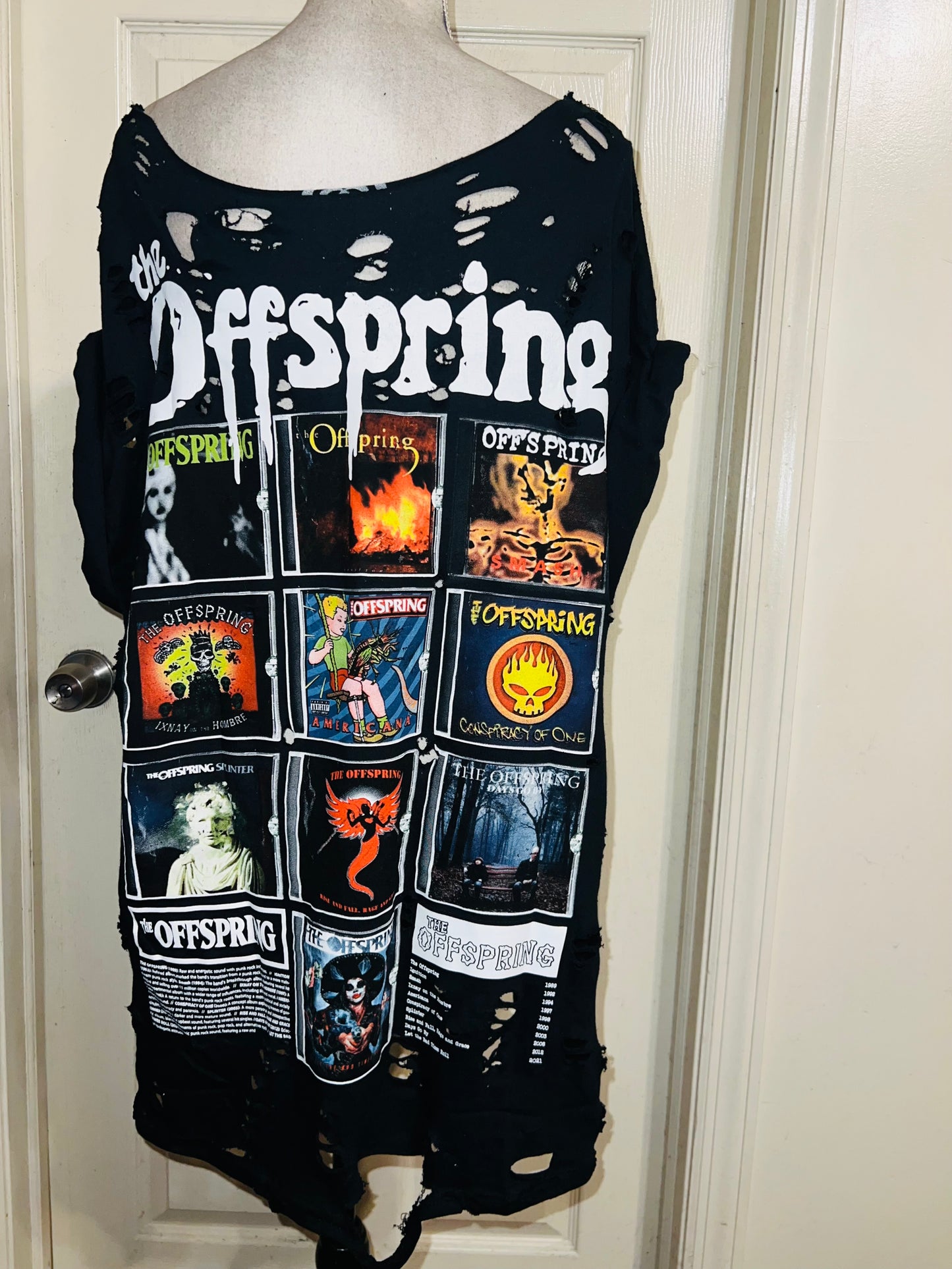 The Offspring Double Sided Oversized Distressed Tee