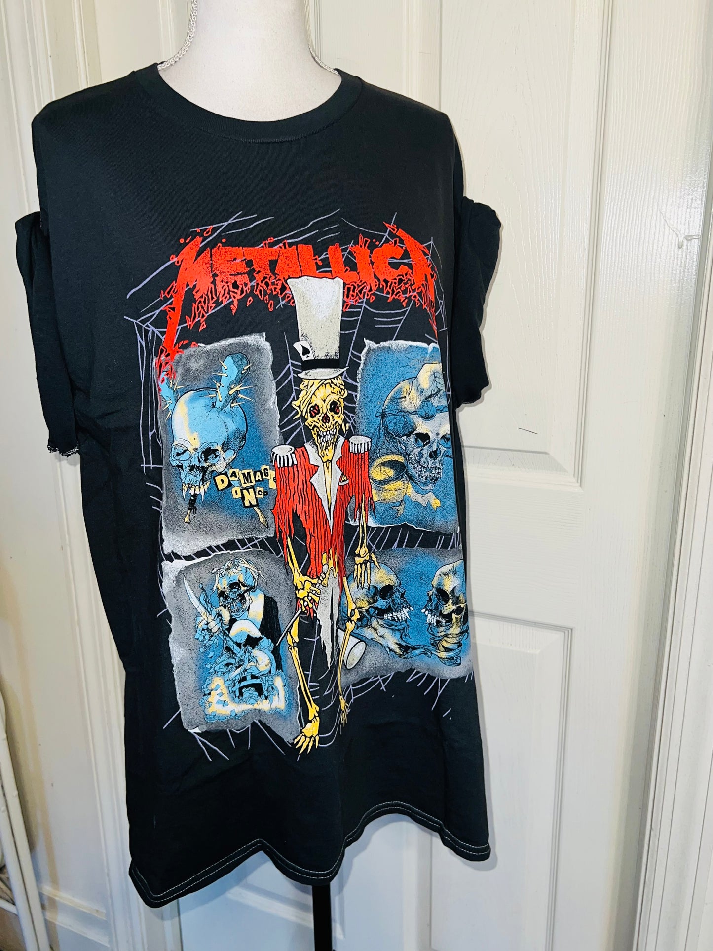 Metallica Double Sided Oversized Distressed Tee