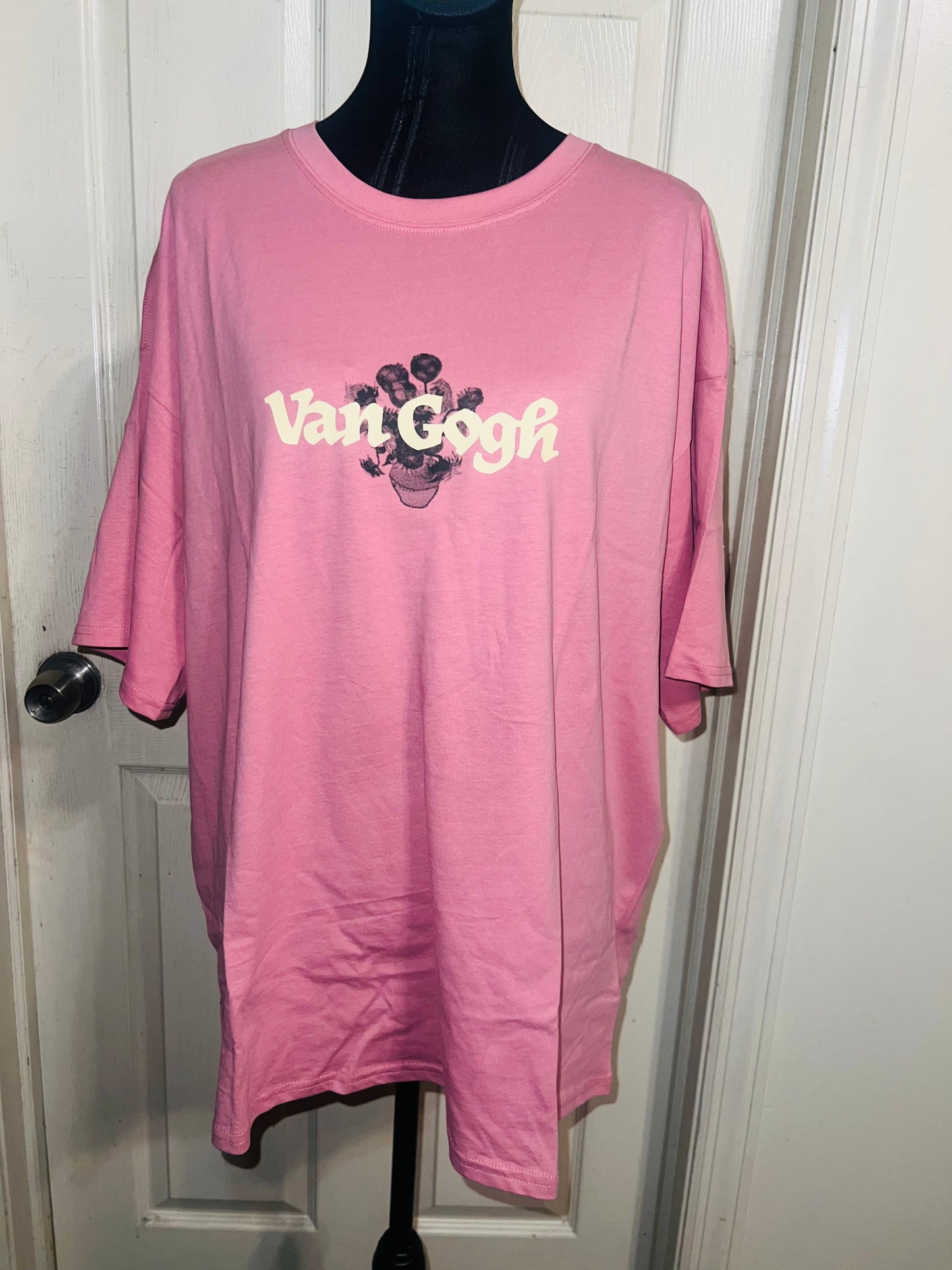 Vincent Van Gogh Double Sided Oversized Distressed Tee