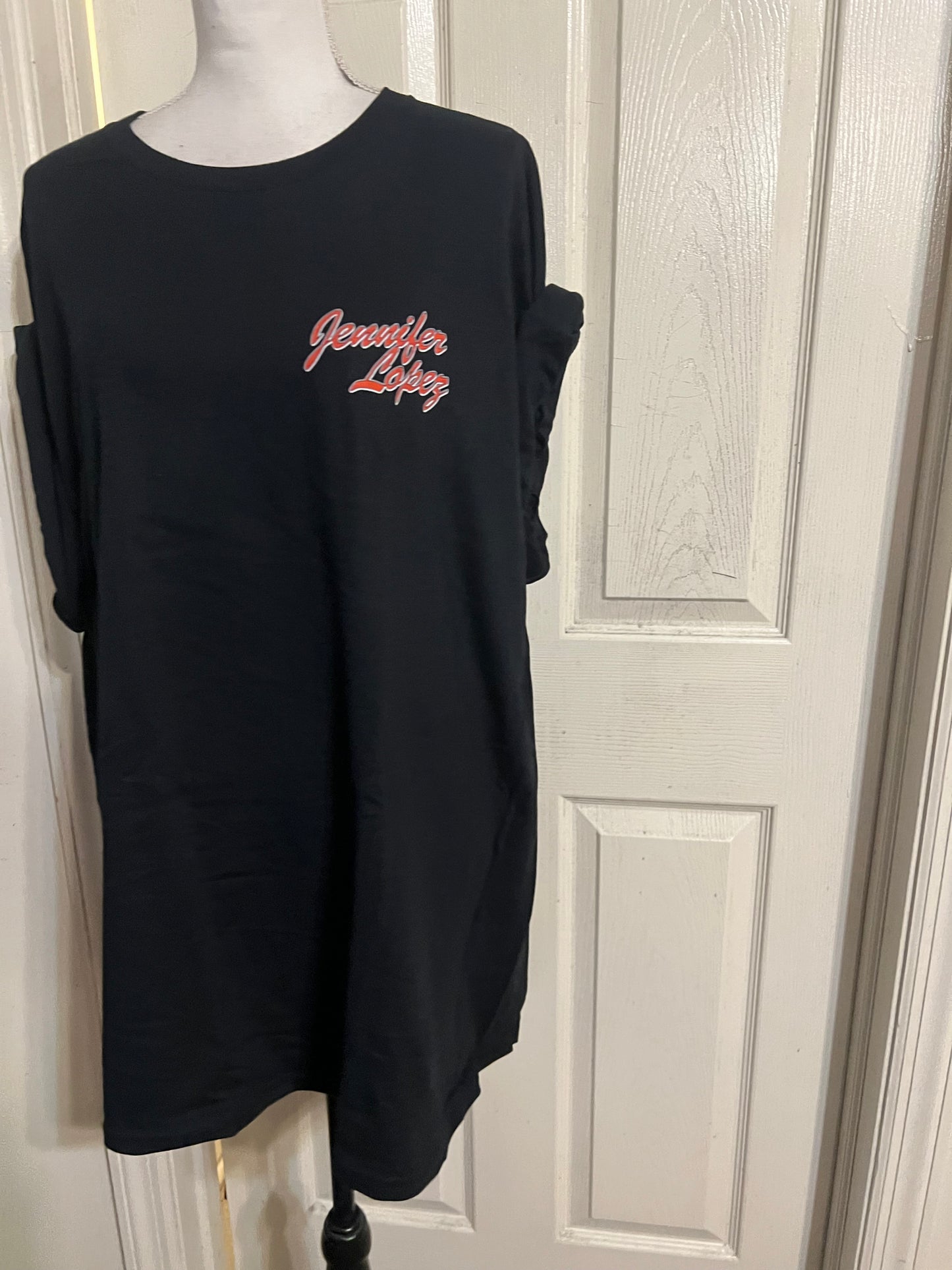 Jennifer Lopez Double Sided Vintage Style Distressed Tee