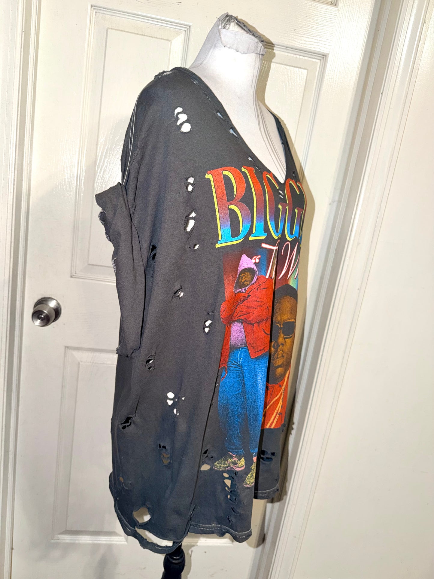 Biggie Smalls Oversized Distressed Tee (as is)