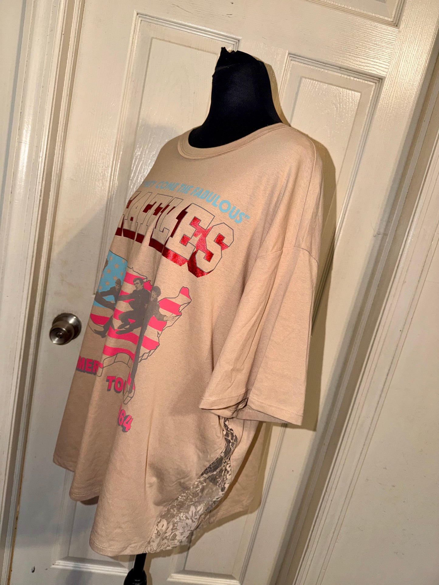 The Beatles Lace Oversized Tee