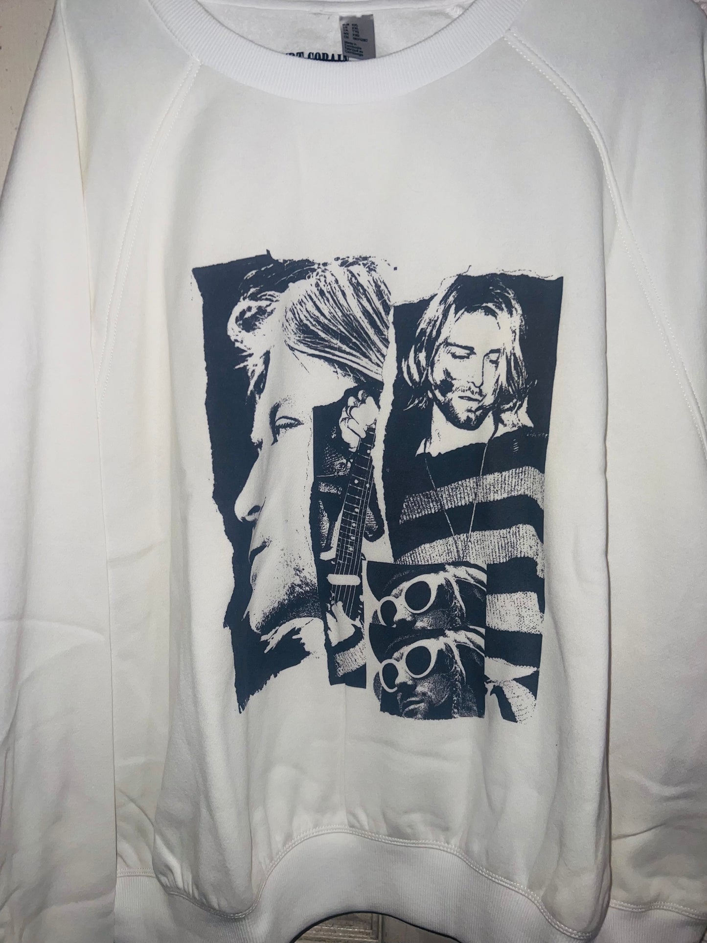 Kurt Cobain Oversized Distressed Sweatshirt