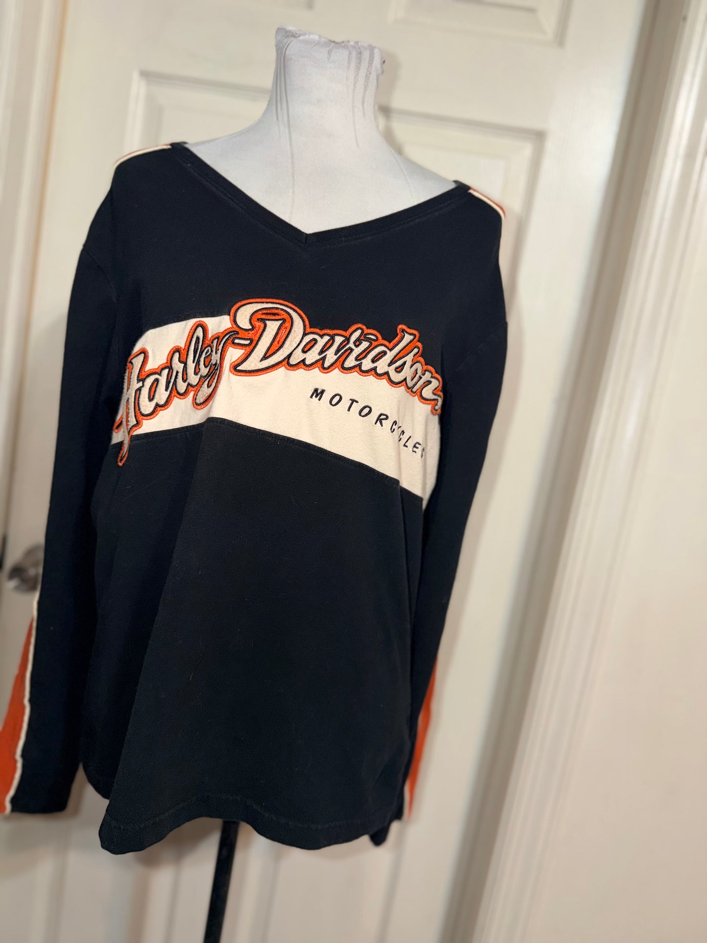 Harley Davidson Double Sided Oversized Long Sleeve Jersey Shirt