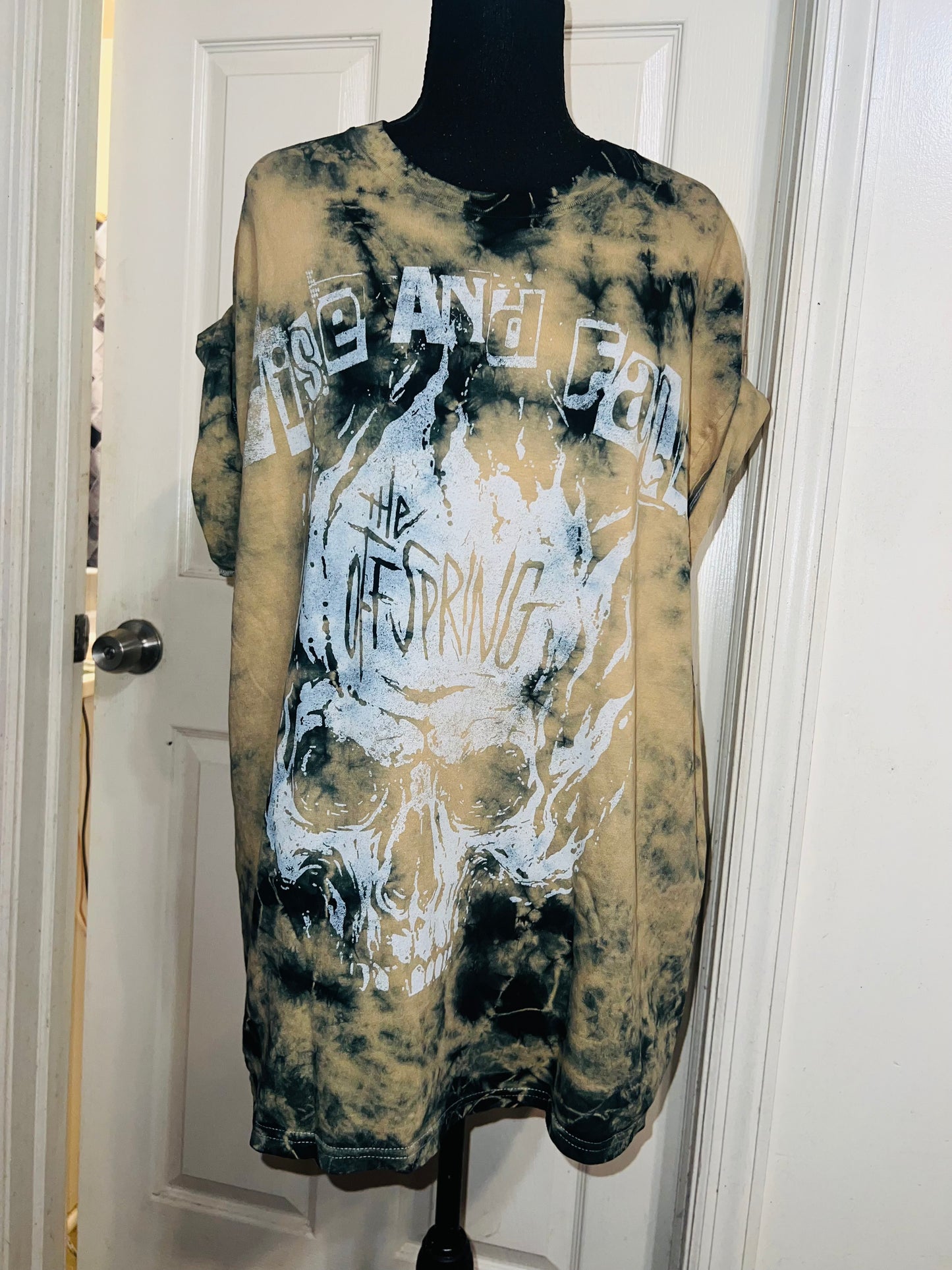 The Offspring Tie Dye Distressed Oversized Tee