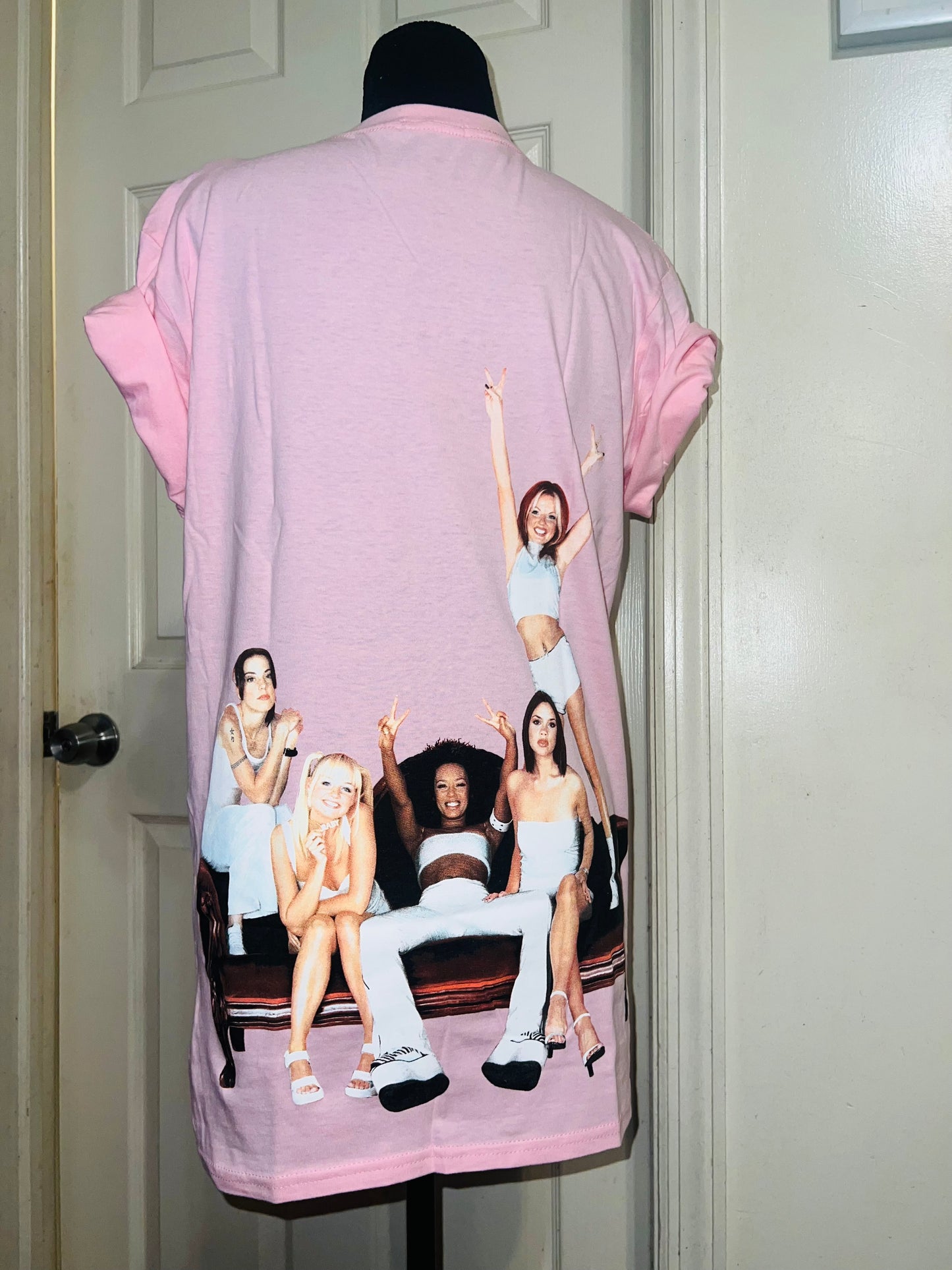 Spice Girls Double Sided Oversized Distressed Tee
