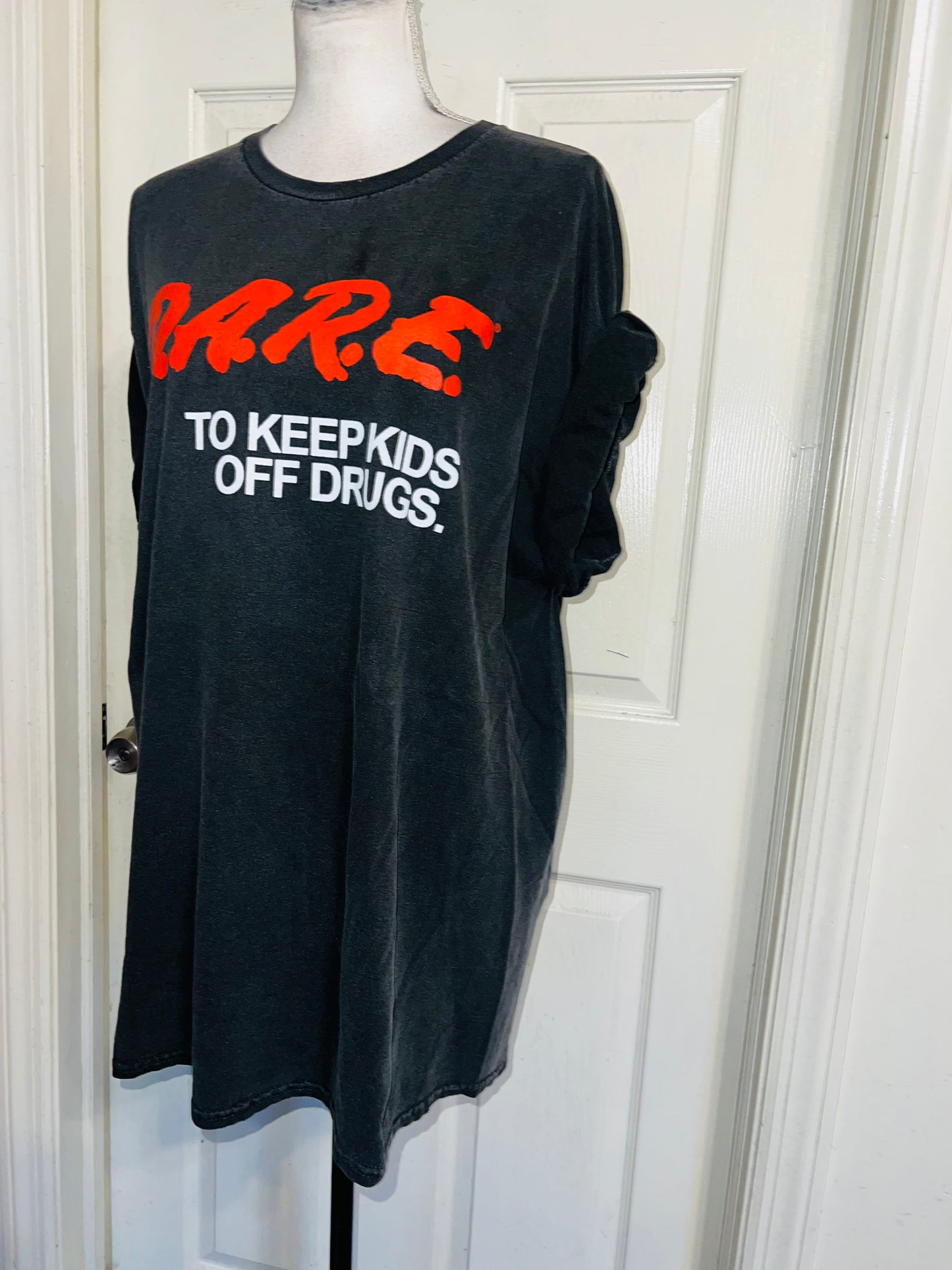 D.A.R.E. Oversized Distressed Tee