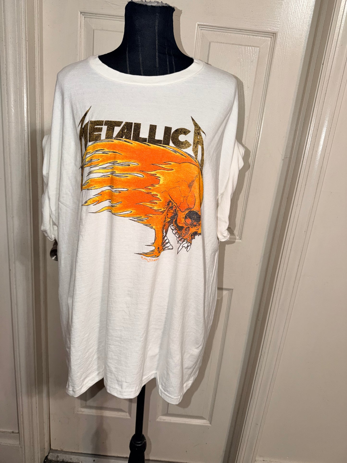 Metallica Double Sided Oversized Distressed Tee