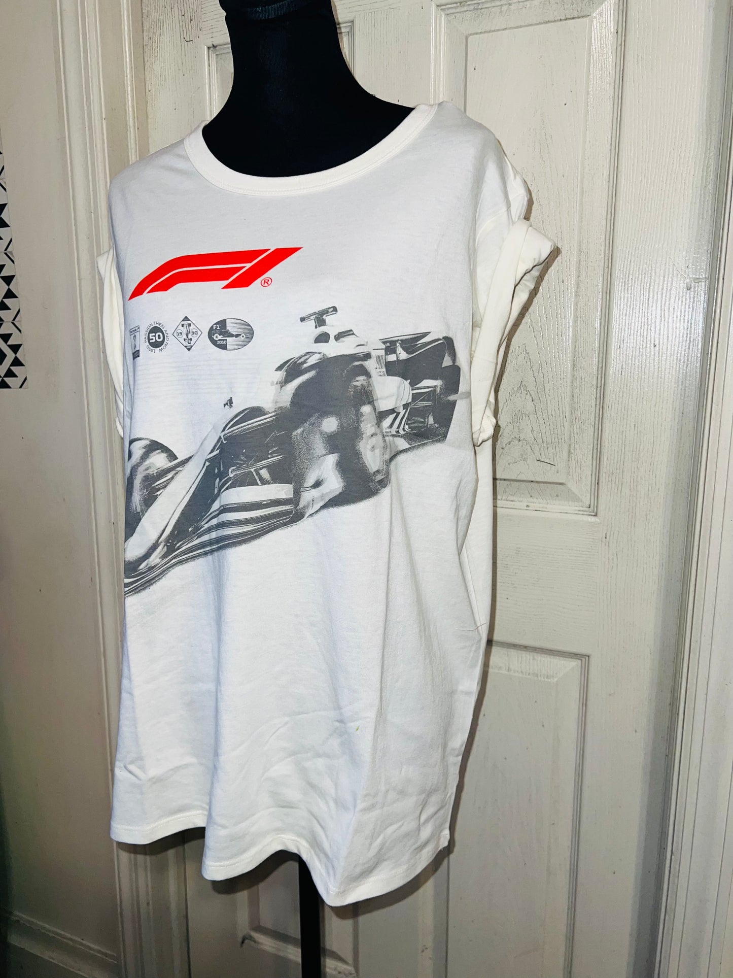 Formula 1 Oversized Distressed Tee