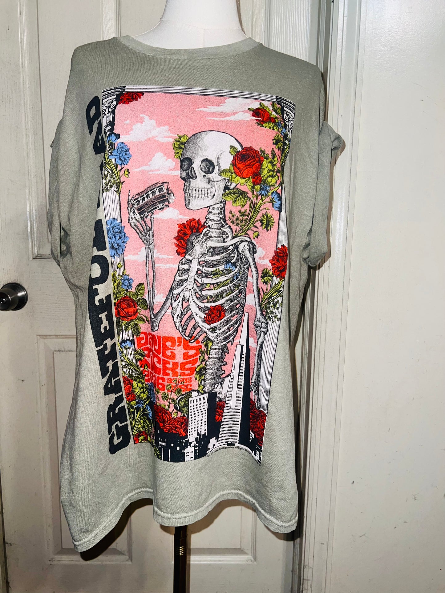 Grateful Dead Oversized Distressed Tee