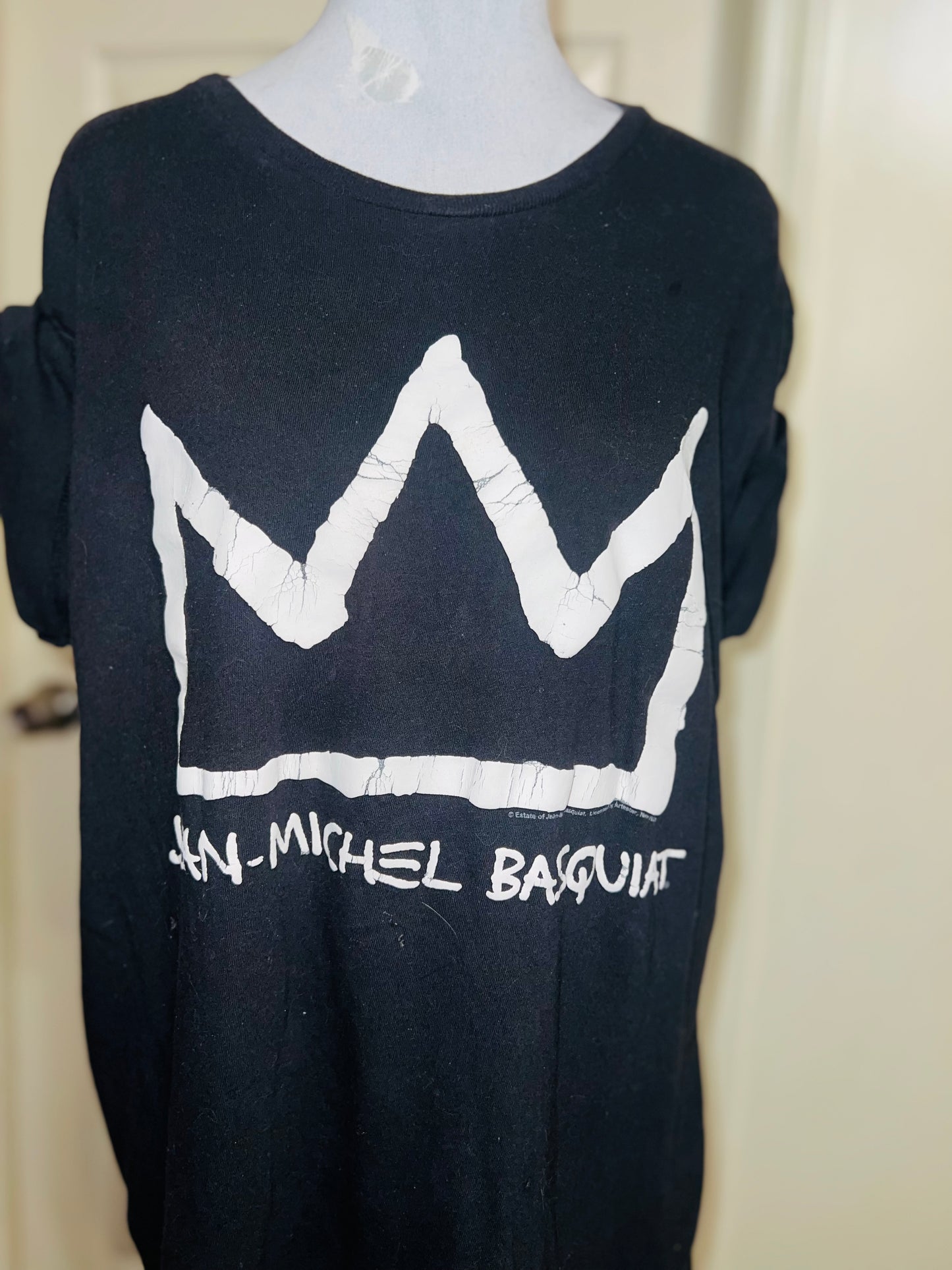 Jean-Michael Basquiat Vintage Oversized Distressed Tee