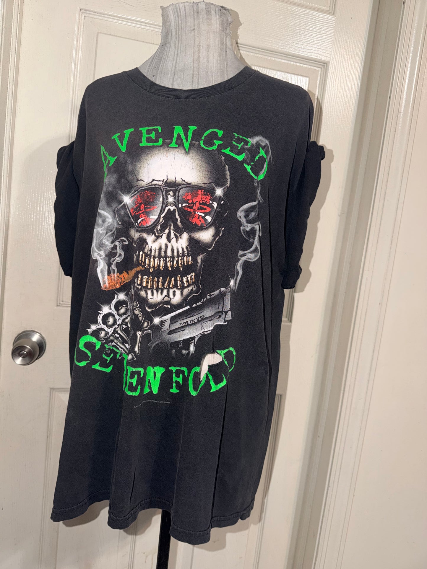 Avenged Sevenfold Vintage Oversized Distressed Tee