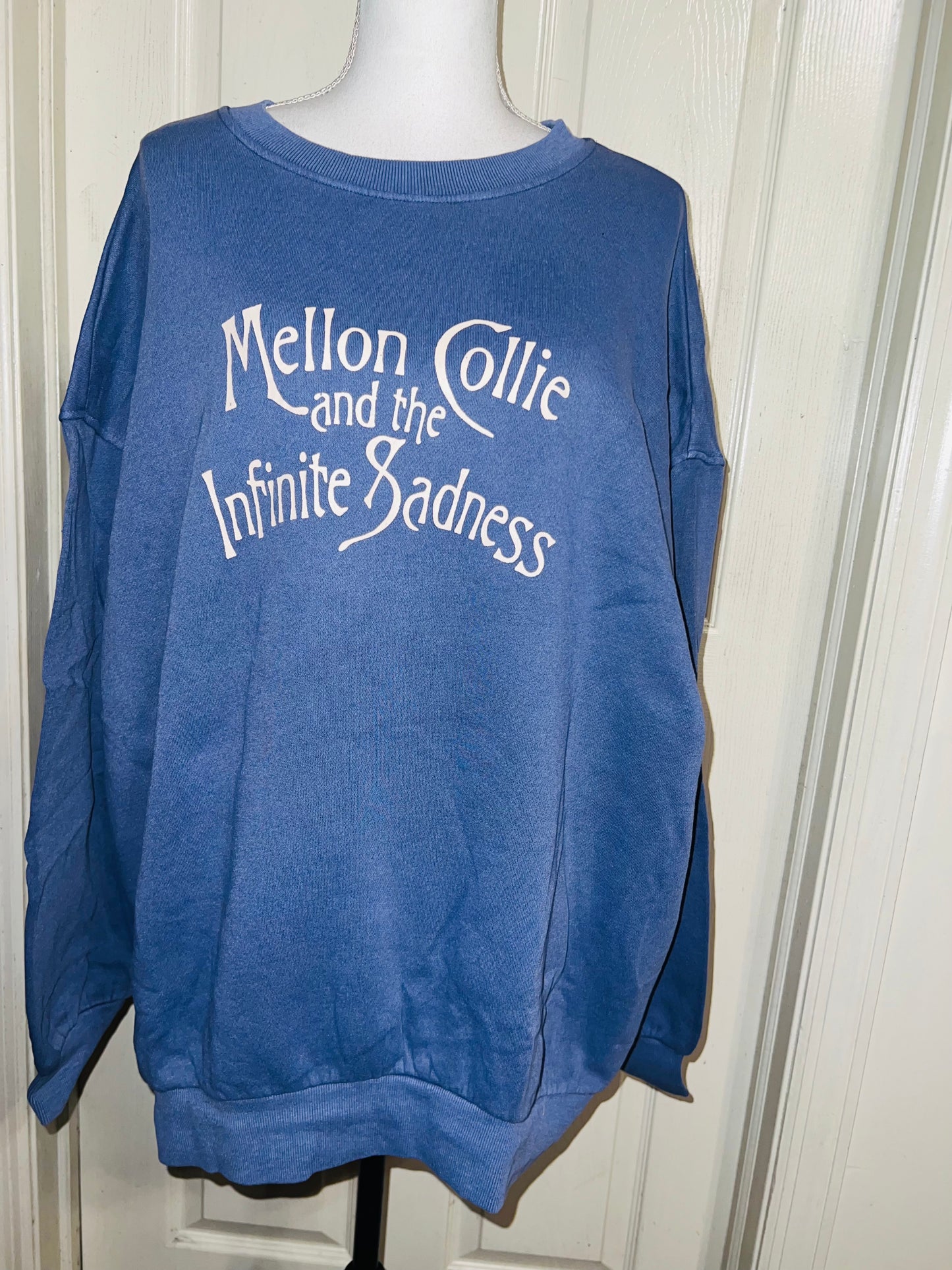 The Smashing Pumpkins Double Sided Oversized Distressed Sweatshirt