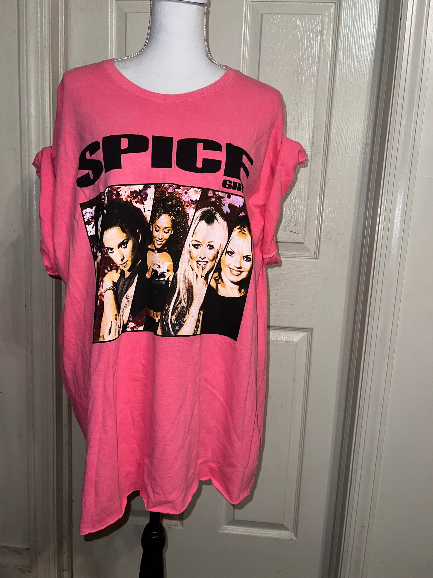 Spice Girls Oversized Distressed Tee