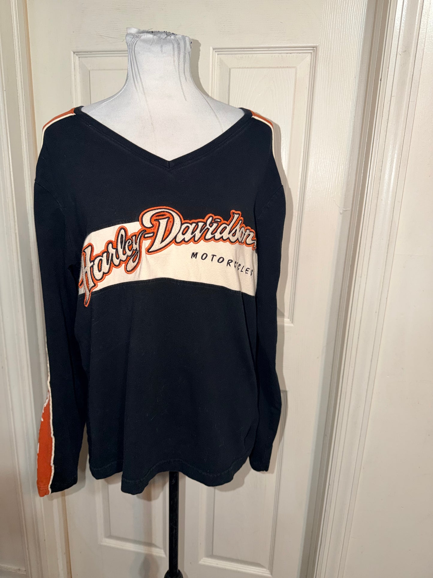 Harley Davidson Double Sided Oversized Long Sleeve Jersey Shirt