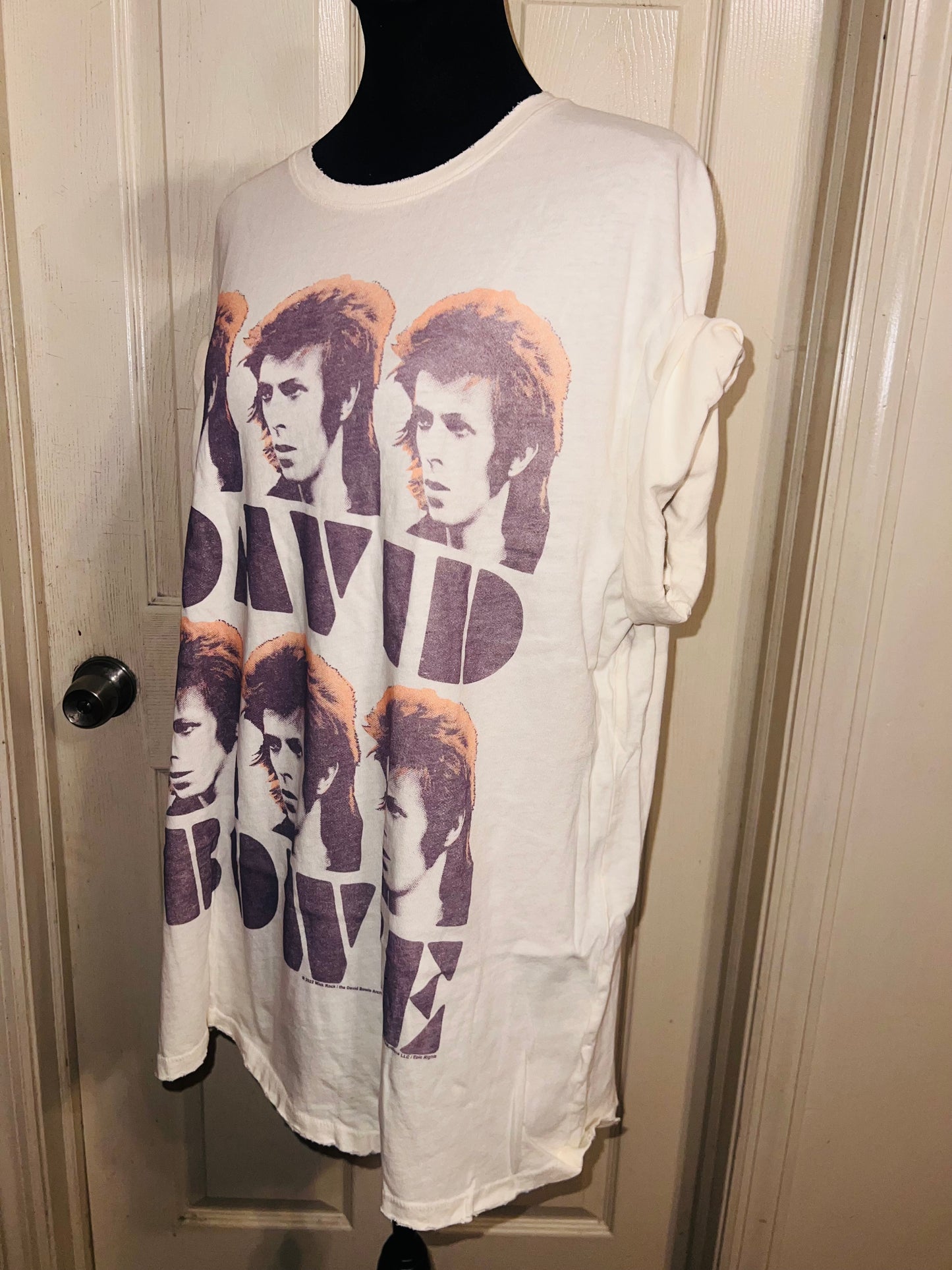 David Bowie Oversized Distressed Tee