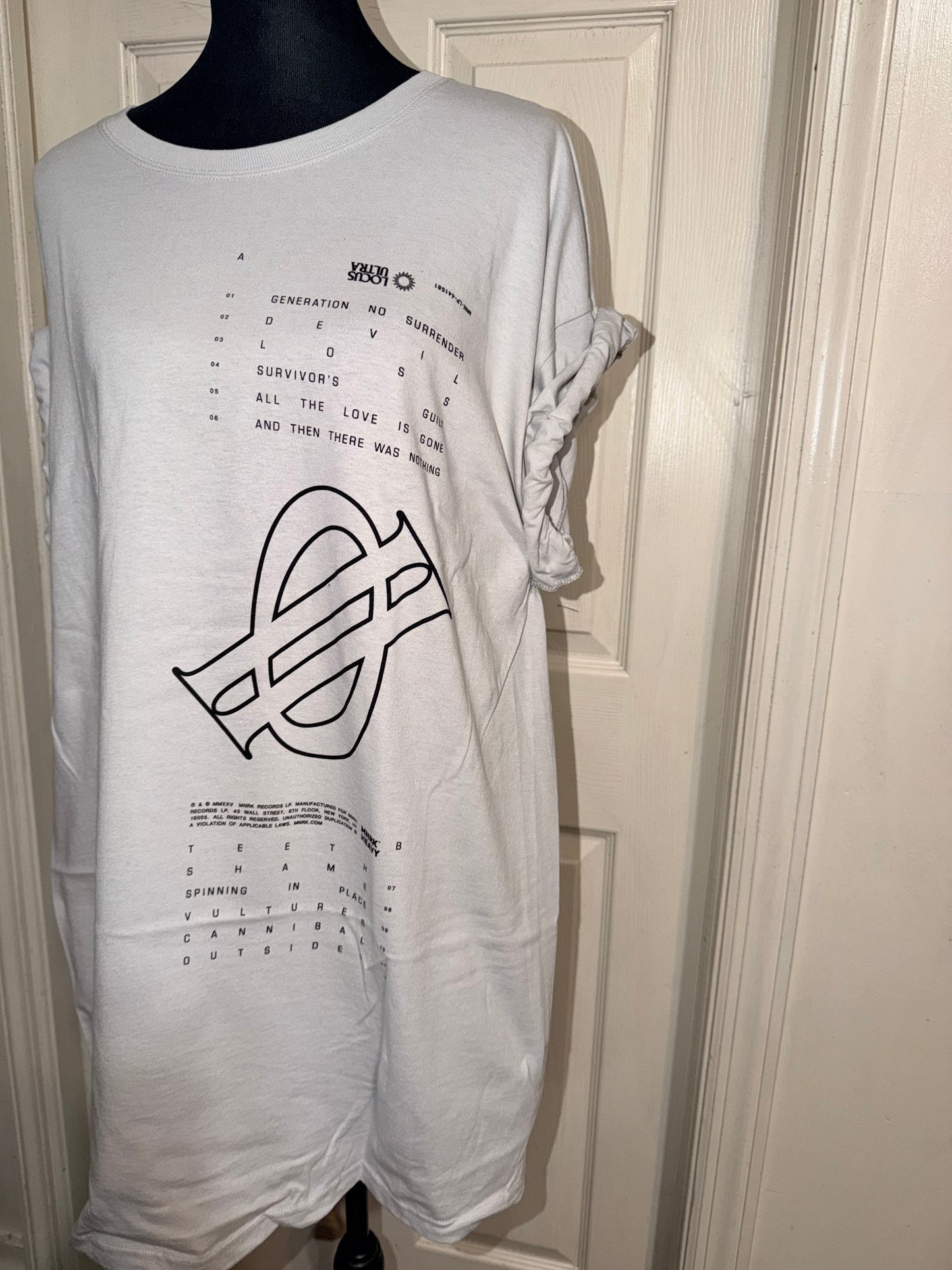 Underoath Double Sided Oversized Distressed Tee