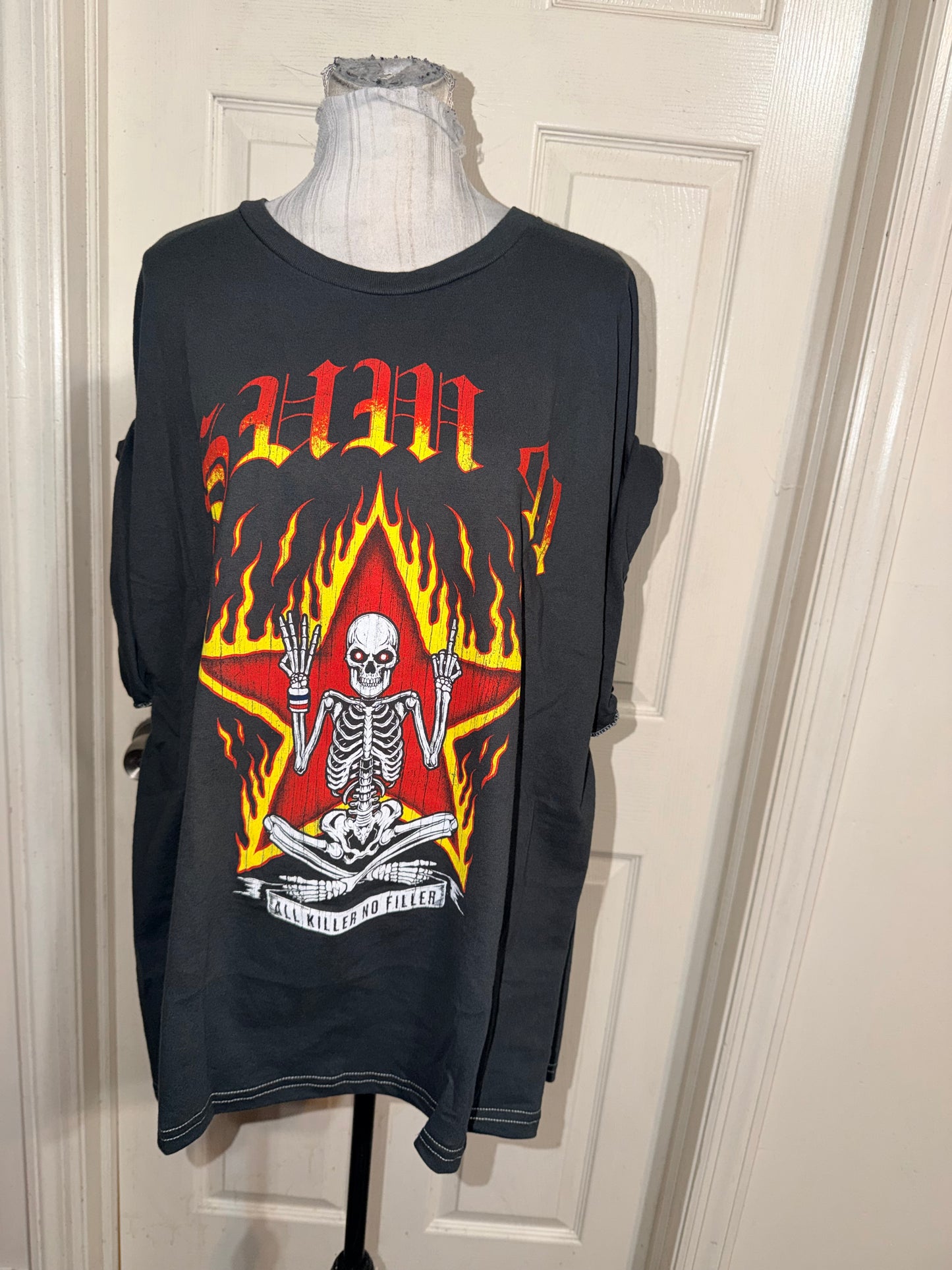 Sum 41 Double Sided Oversized Distressed Tee