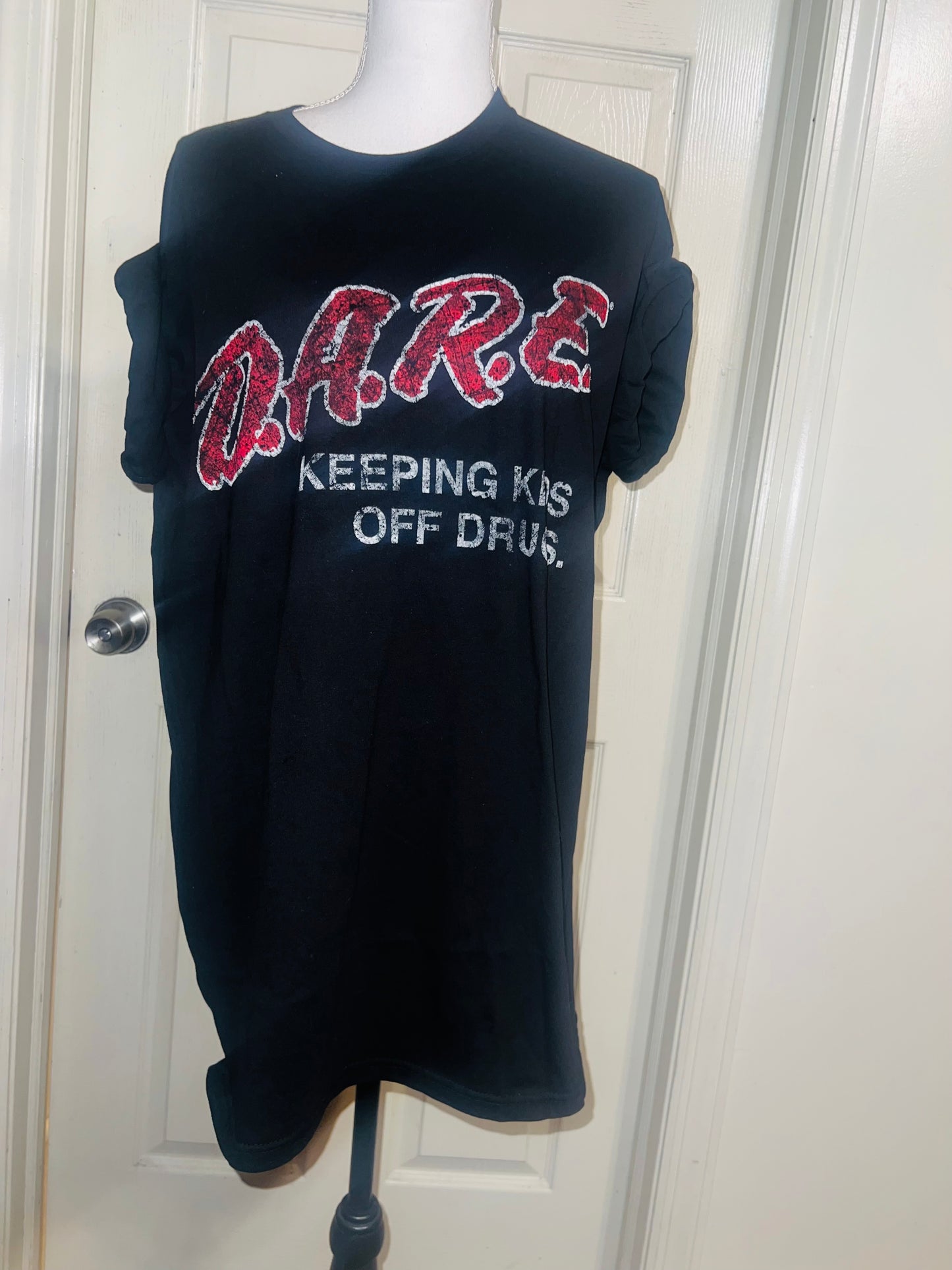 D.A.R.E. Oversized Distressed Tee