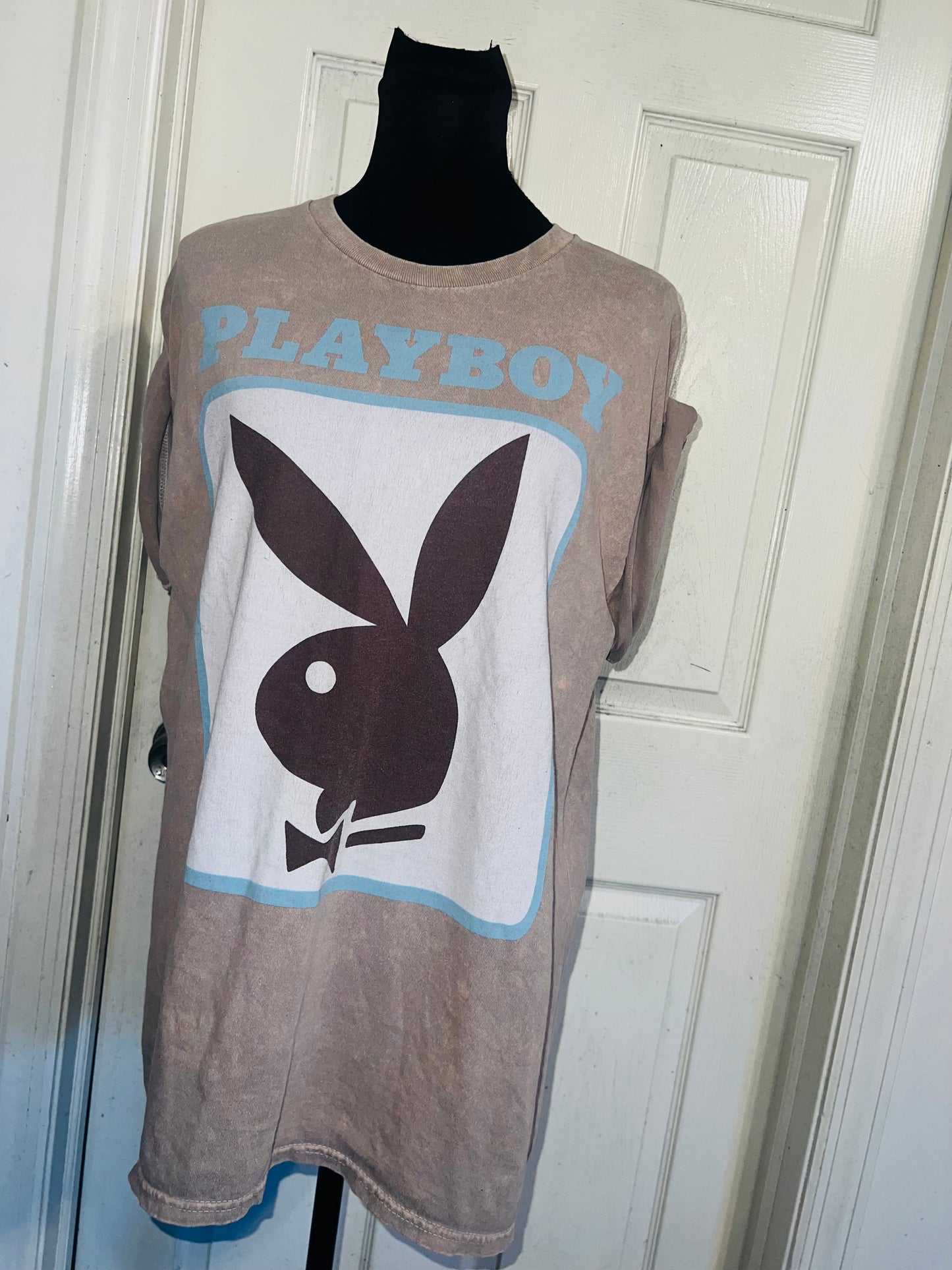 Playboy Oversized Distressed Tee