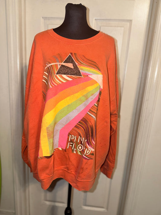 Pink Floyd Oversized Distressed Sweatshirt