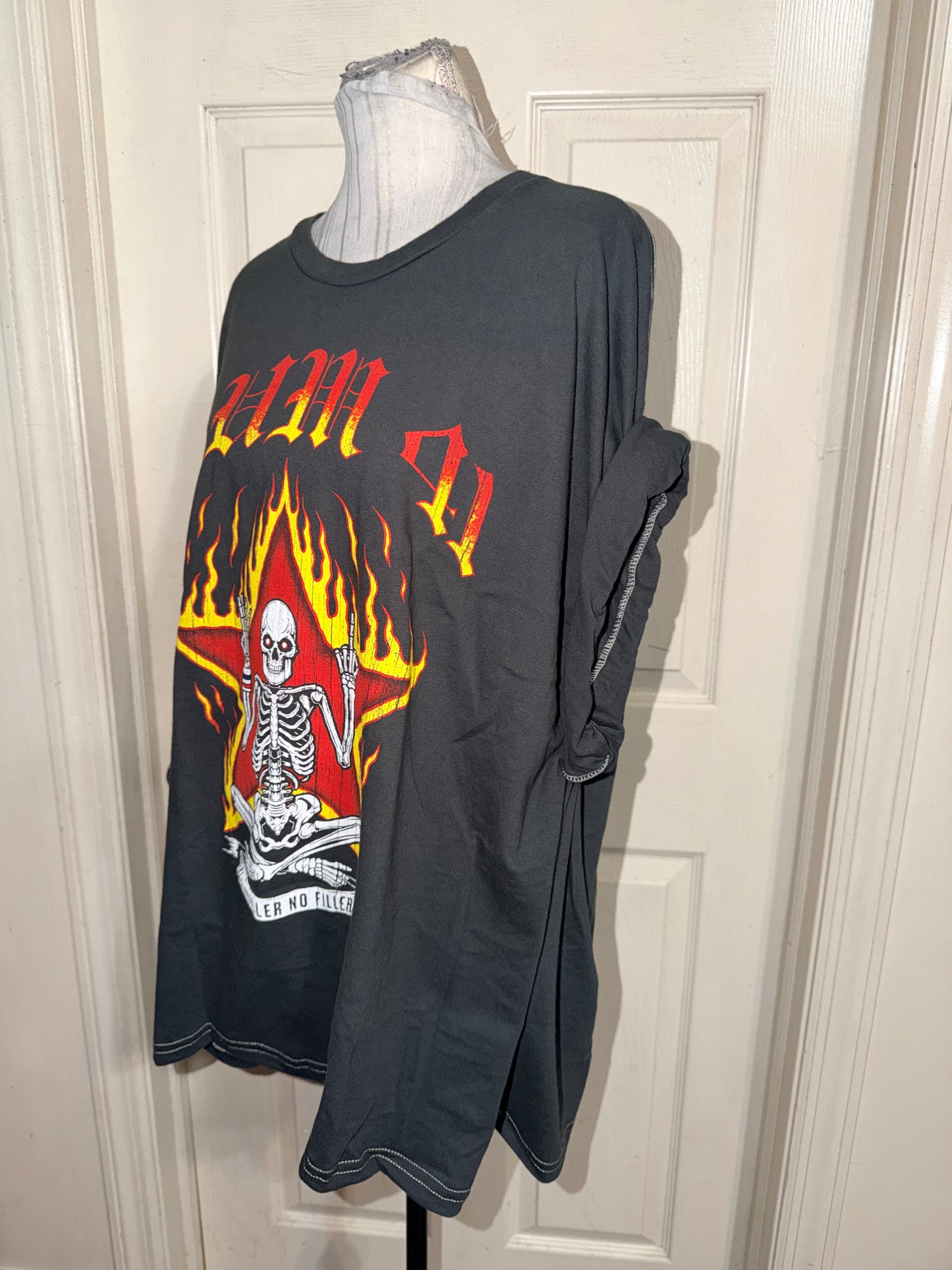 Sum 41 Double Sided Oversized Distressed Tee