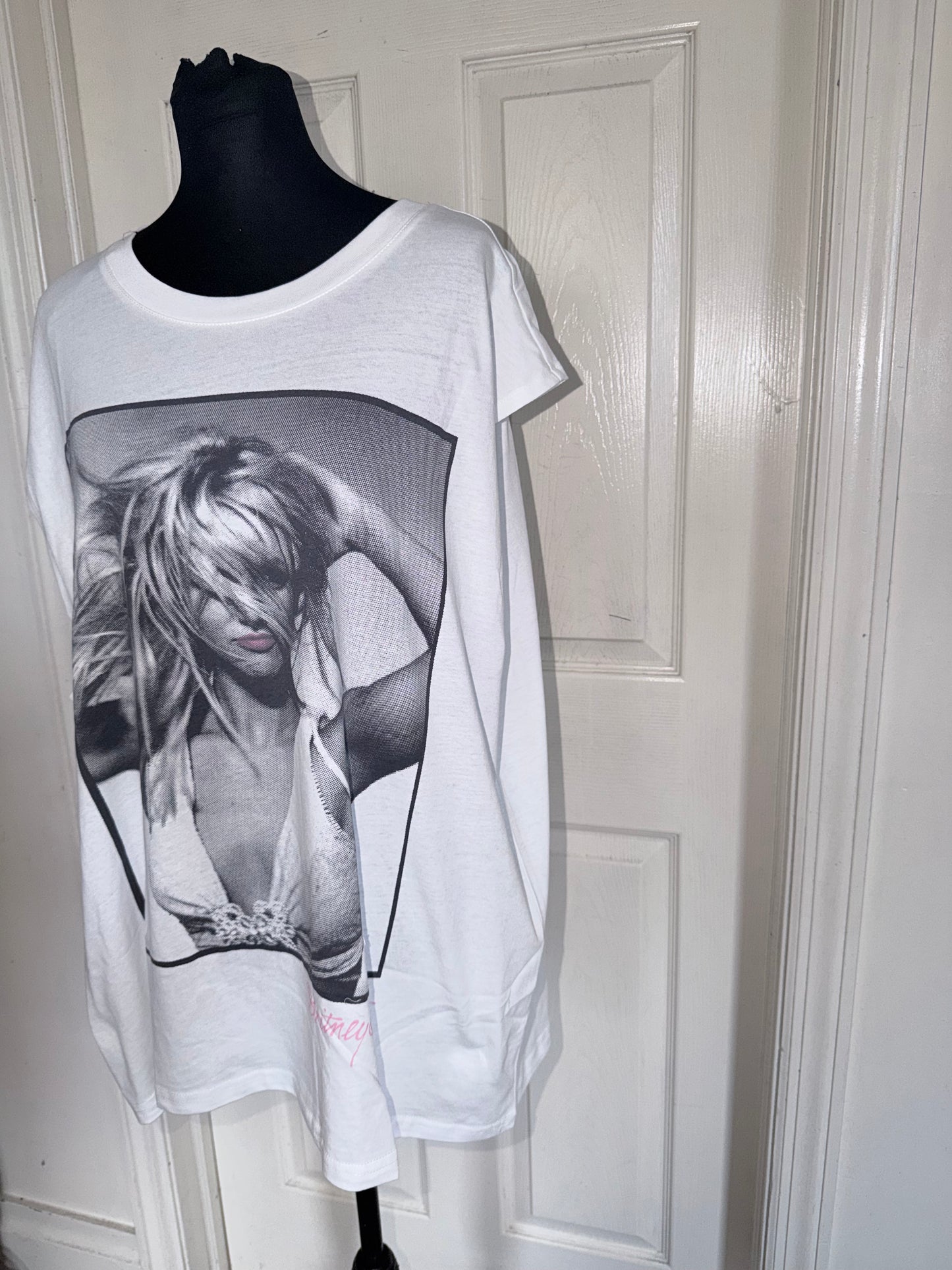 Britney Spears Oversized Distressed Tank