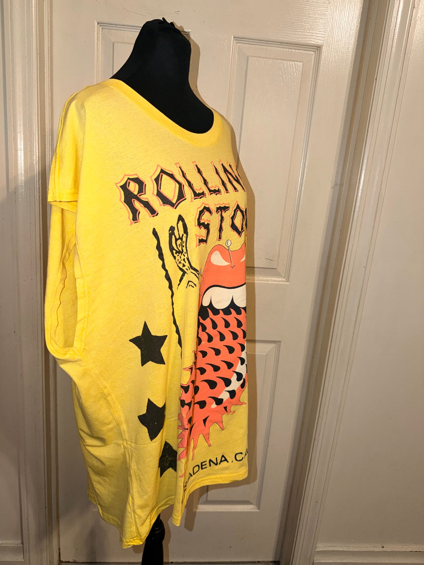 The Rolling Stones Oversized Distressed Tank