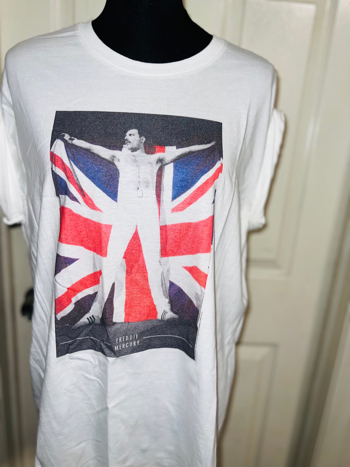 Freddie Mercury Oversized Distressed Vintage Tee