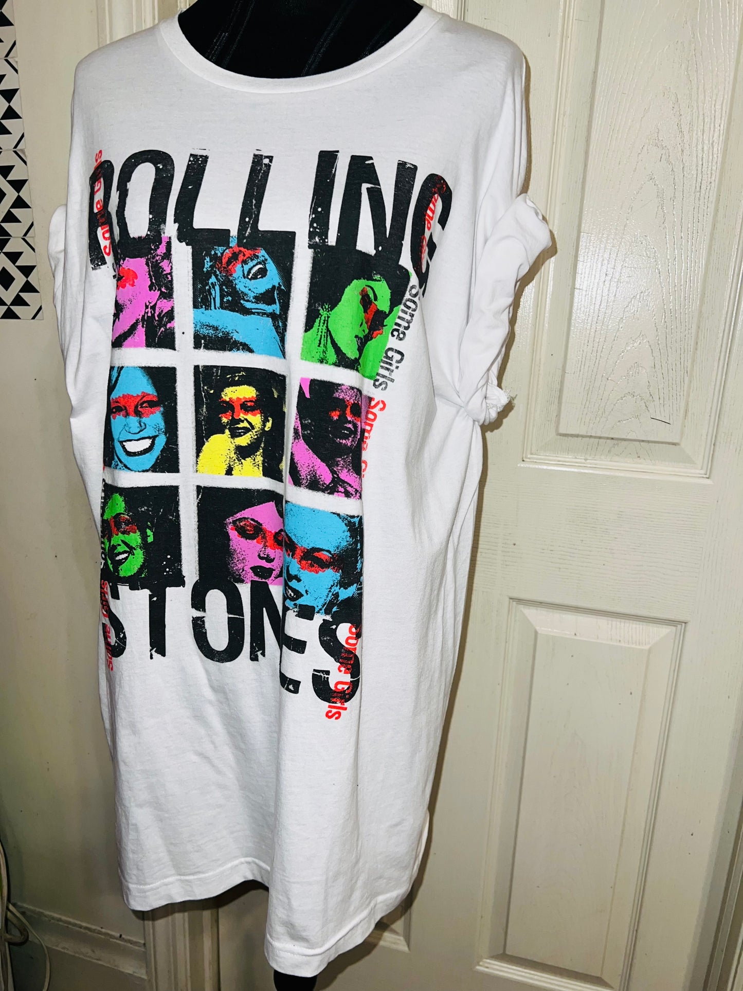 Rolling Stones “Some Girls” Distressed Oversized Tee