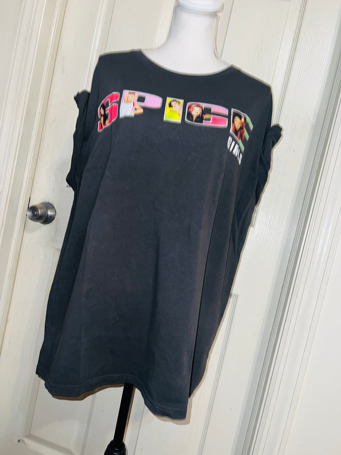 Spice Girls Oversized Distressed Tee