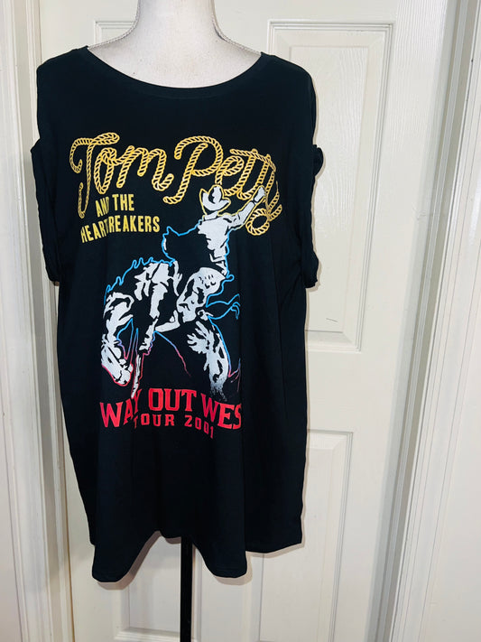 Tom Petty & The Heartbreakers Oversized Distressed Tee