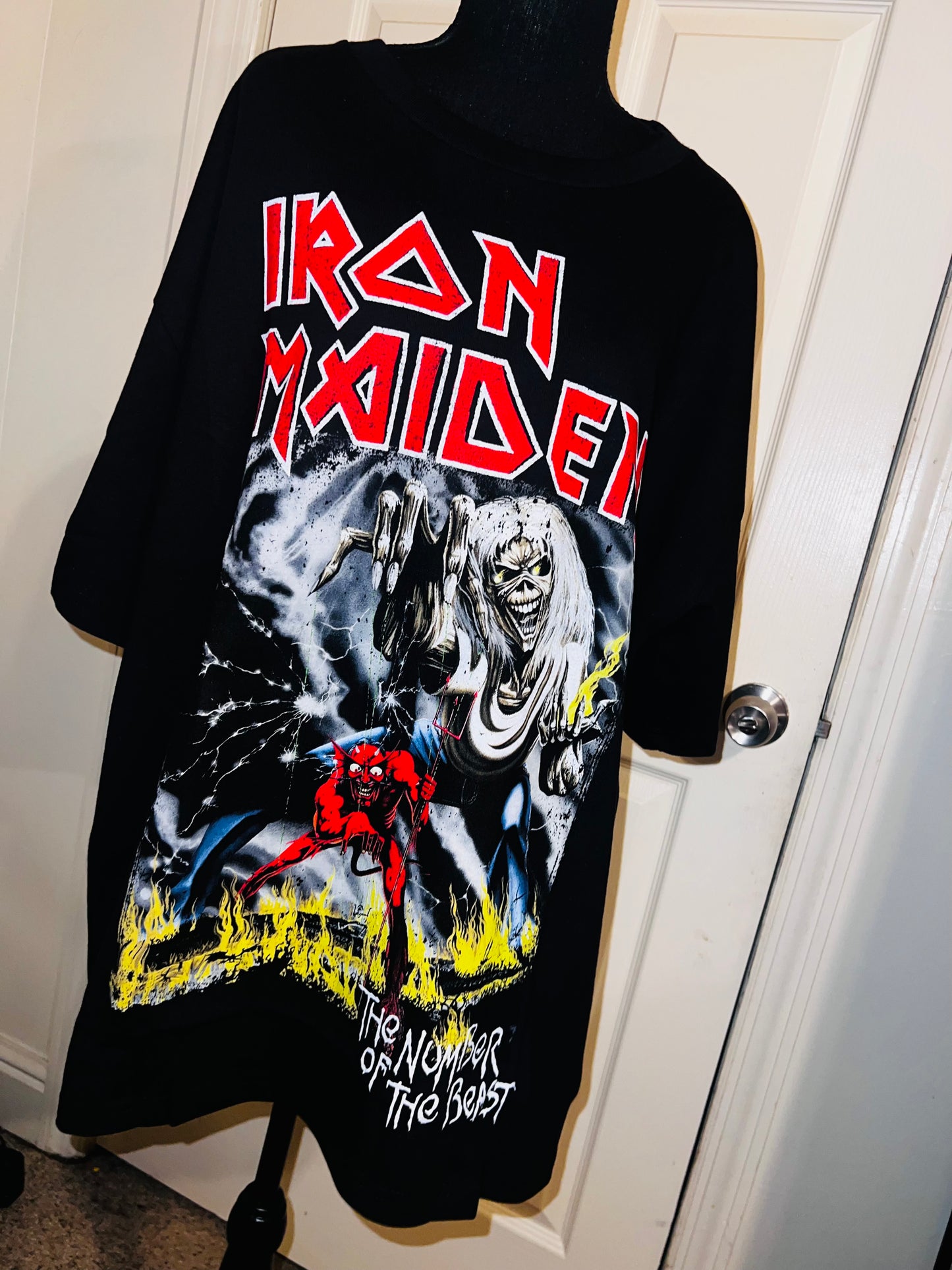 Iron Maiden Oversized Distressed Tee