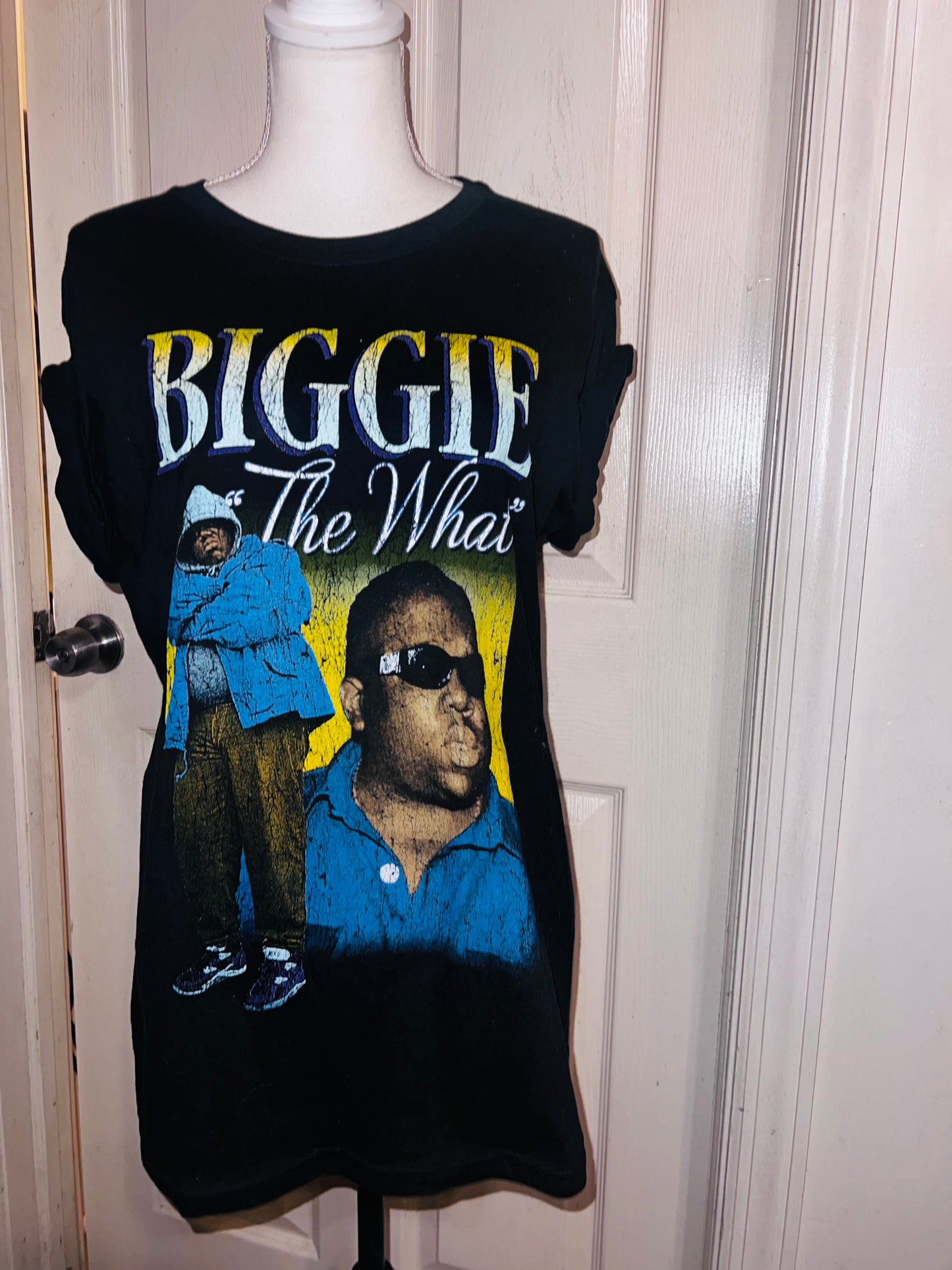 Biggie Smalls Oversized Distressed Tee