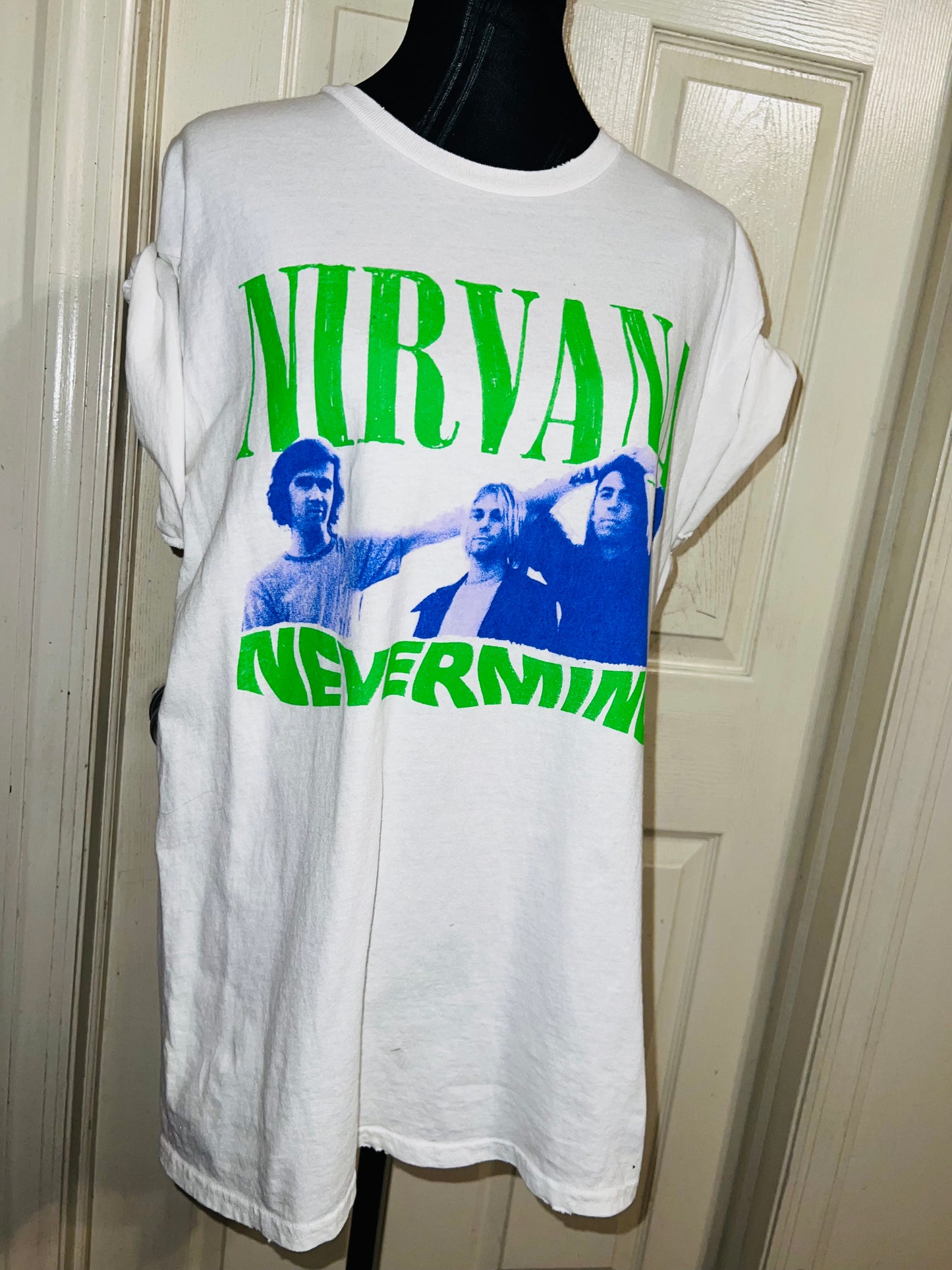 Nirvana “Nevermind” Oversized Distressed Tee