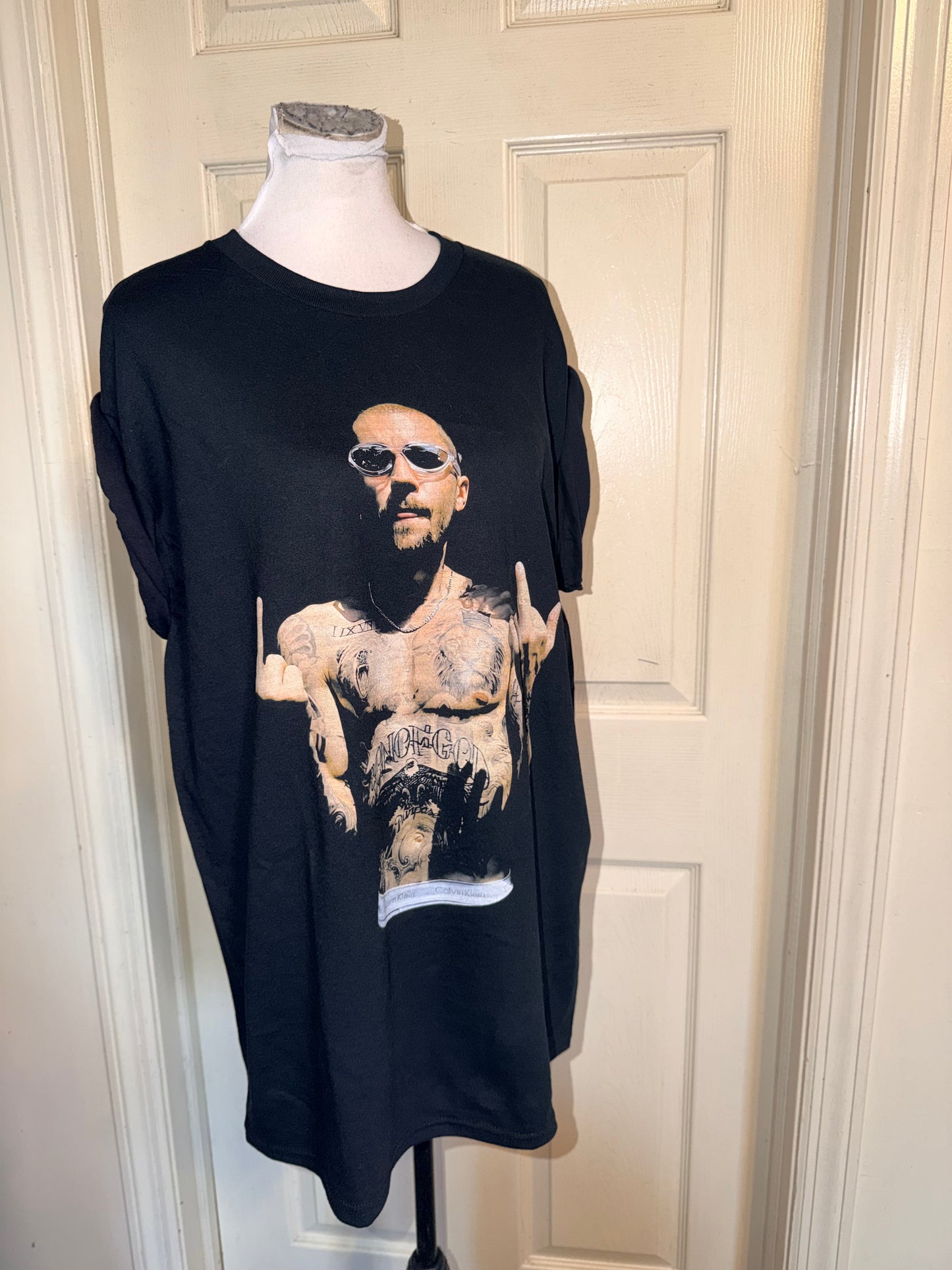 Justin Bieber Oversized Distressed Tee