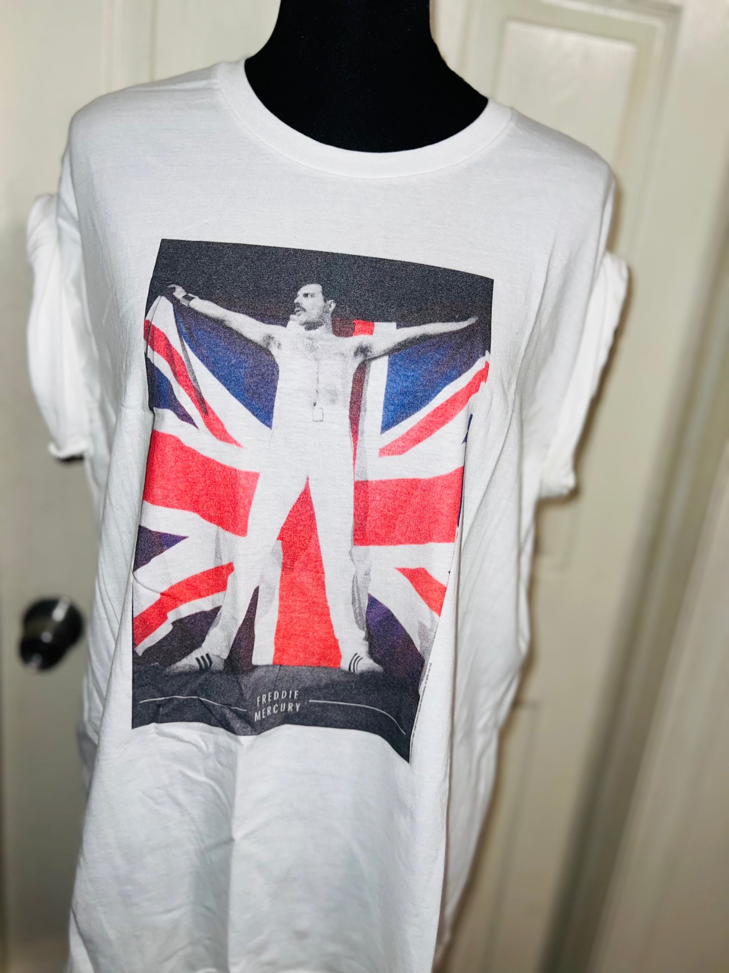 Freddie Mercury Oversized Distressed Vintage Tee