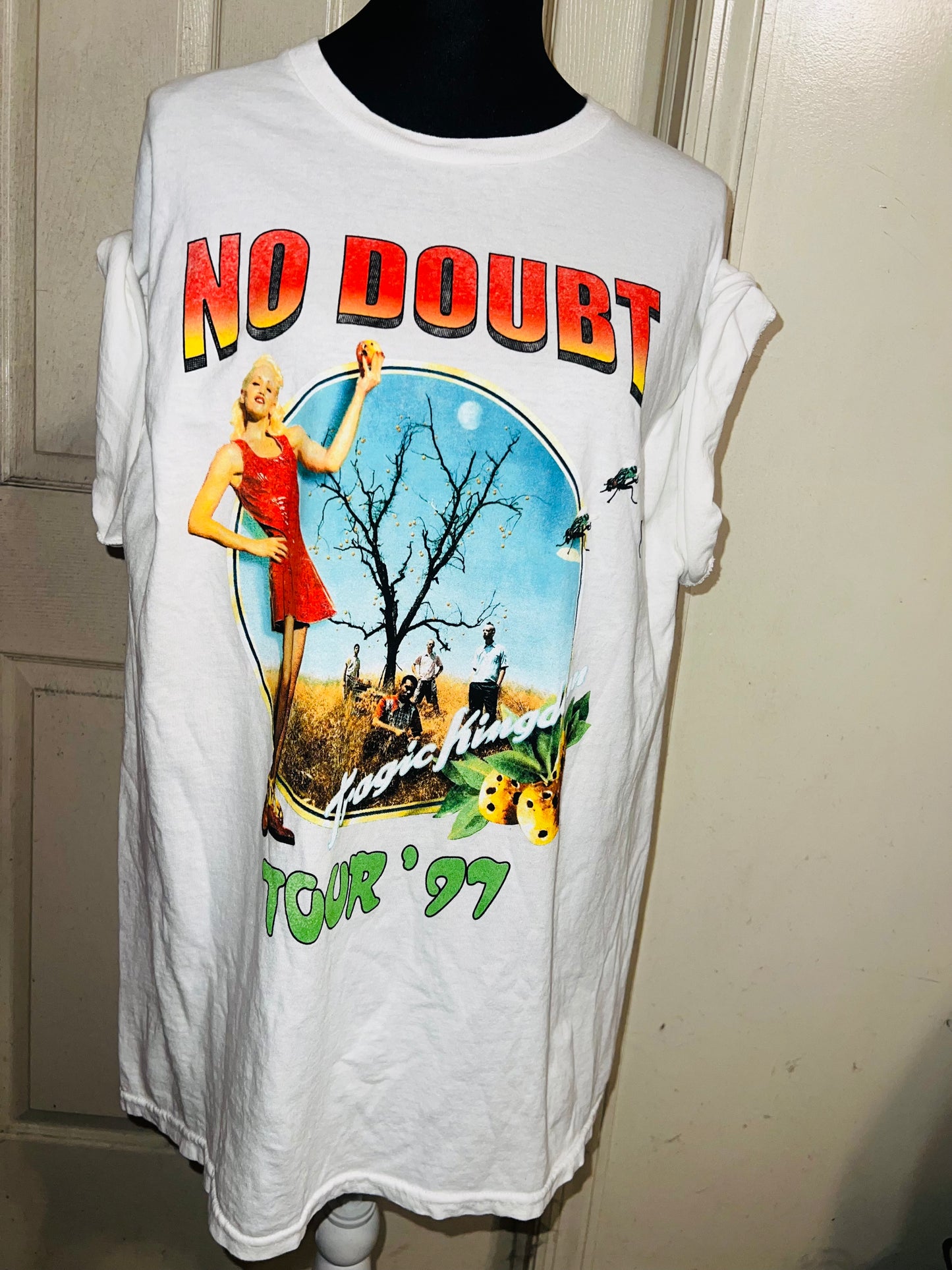 No Doubt Double Sided Oversized Distressed Tee