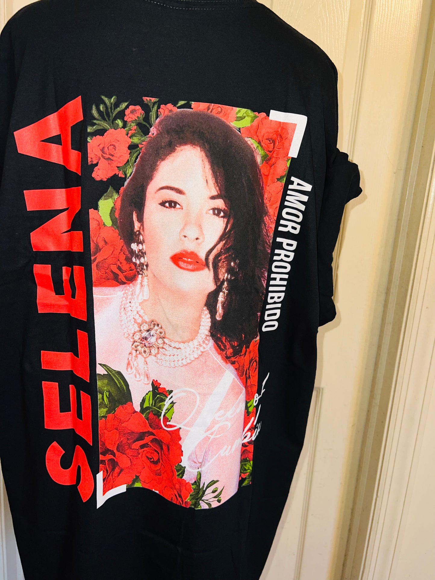 Selena Double Sided Oversized Distressed Tee