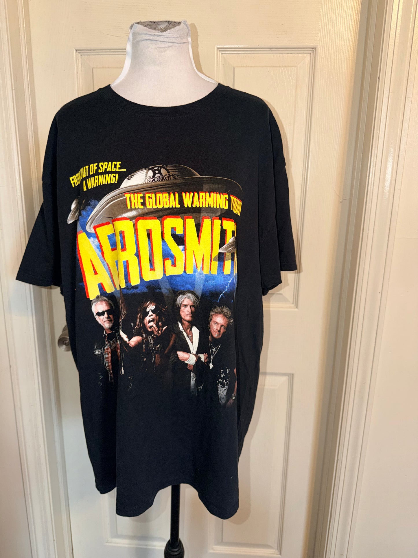 Aerosmith Double Sided Vintage Oversized Distressed Tee