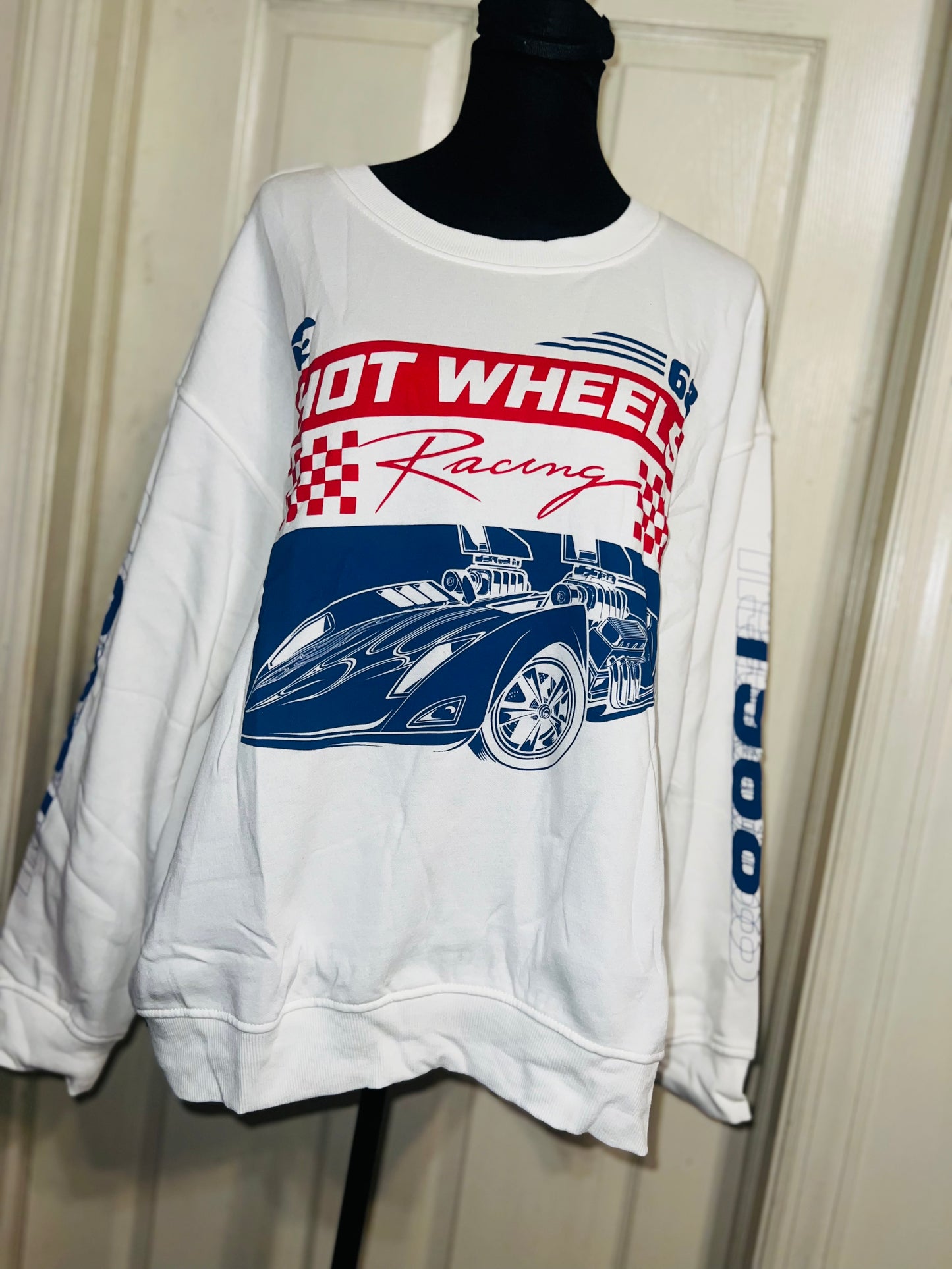 Hot Wheels Oversized Distressed Sweatshirt