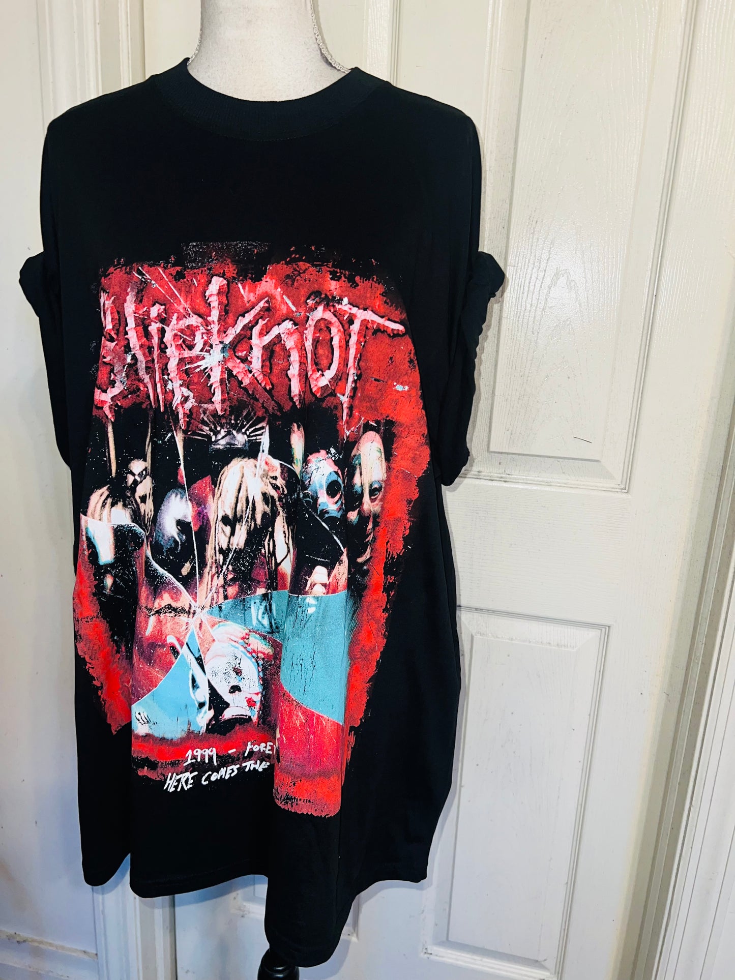 Slipknot Double Sided Oversized Distressed Tee