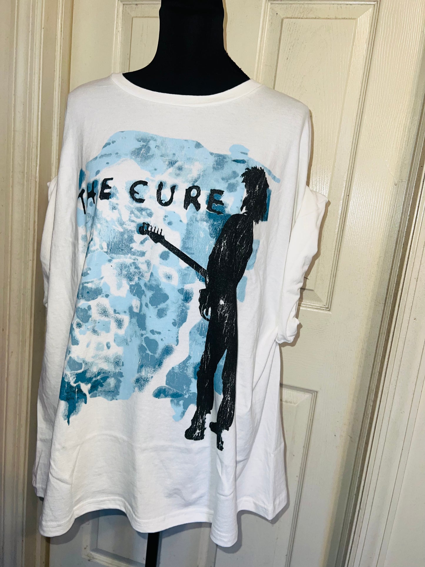 The Cure Double Sided Oversized Distressed Tee