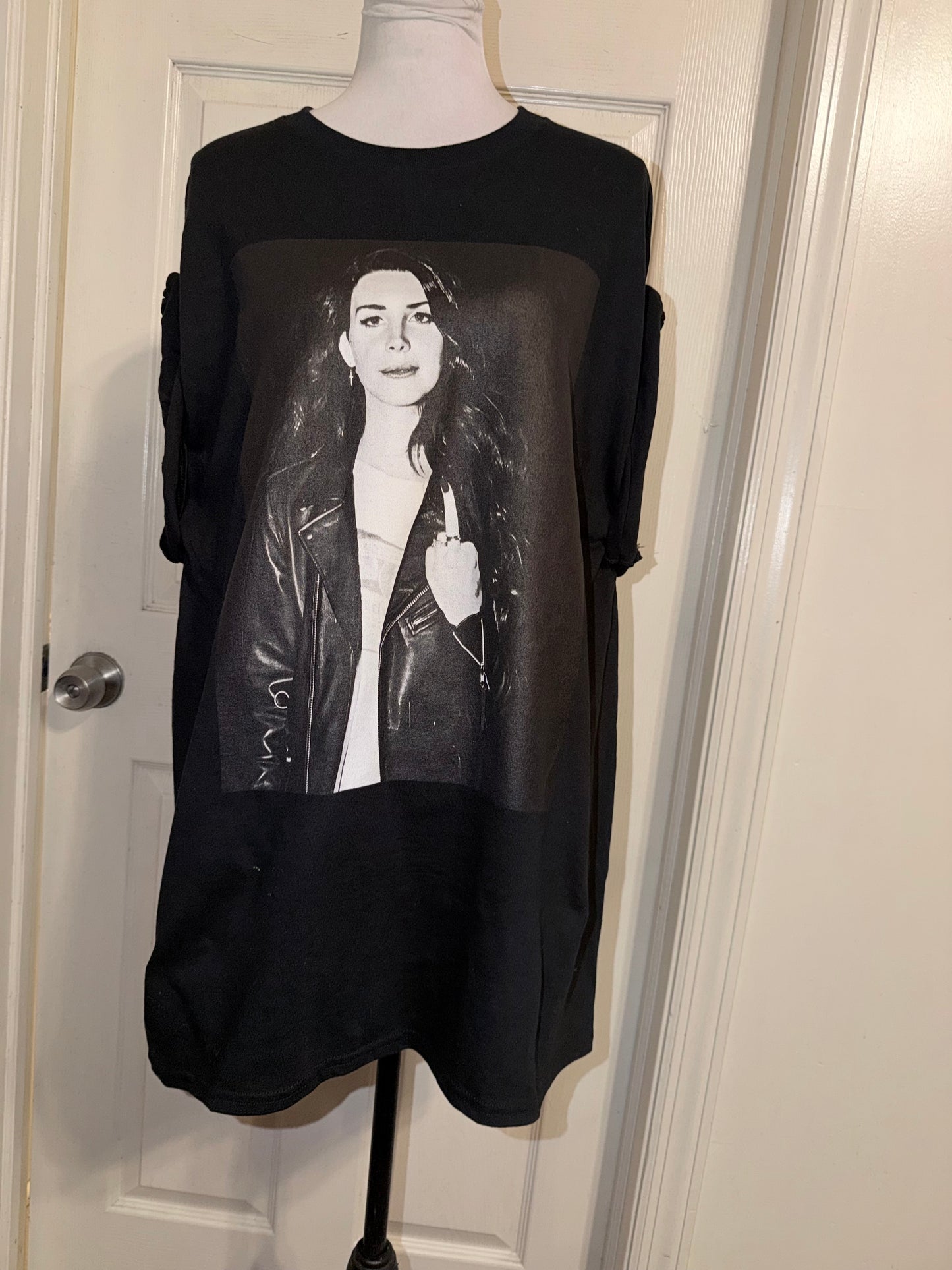 Lana Del Rey Oversized Distressed Tee