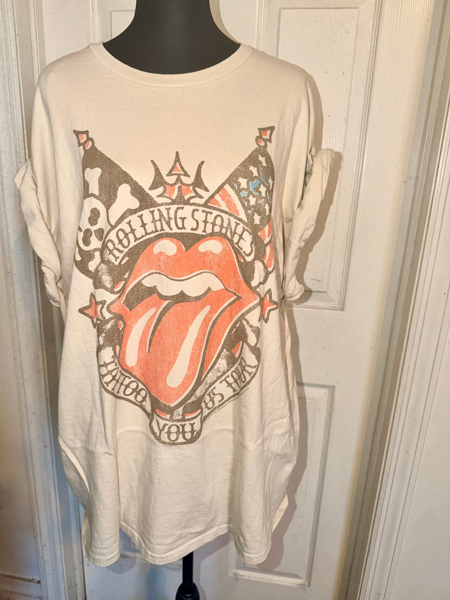 The Rolling Stones Oversized Distressed Tee