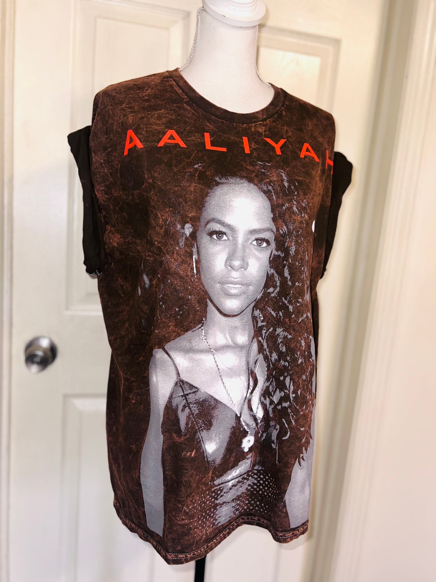 Aaliyah Oversized Distressed Tee