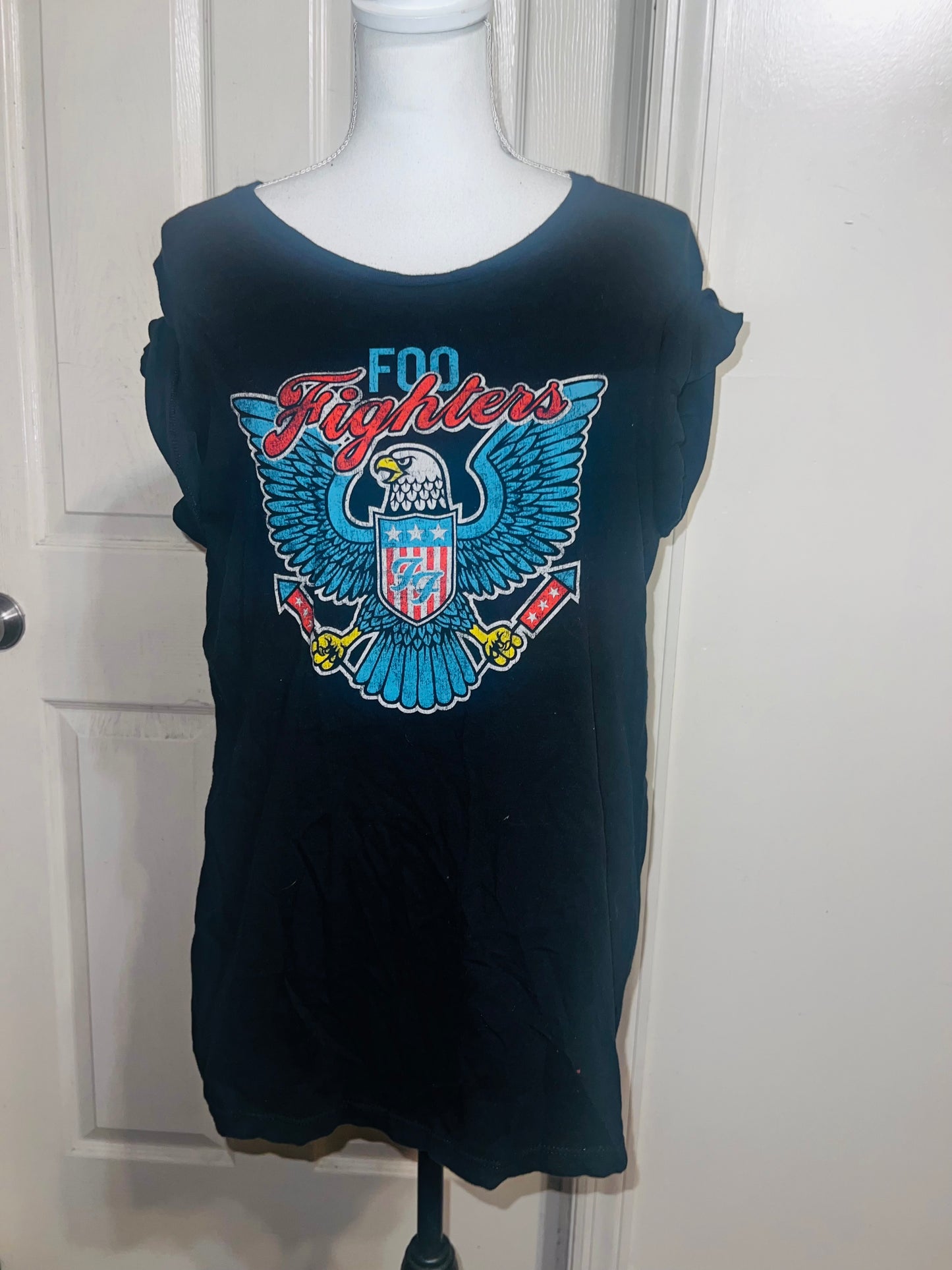 Foo Fighters Oversized Distressed Tee