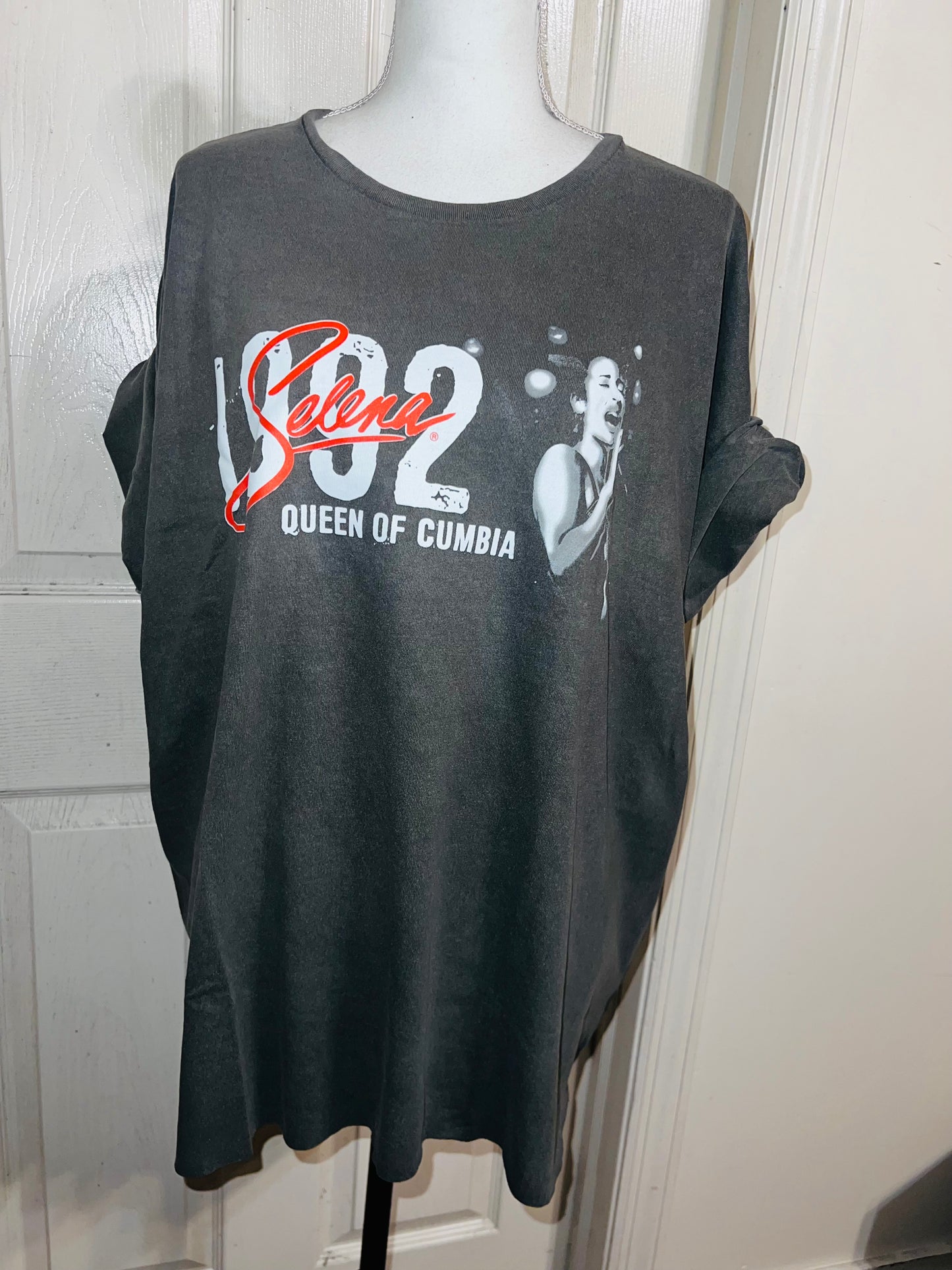 Selena Double Sided Oversized Distressed Tee